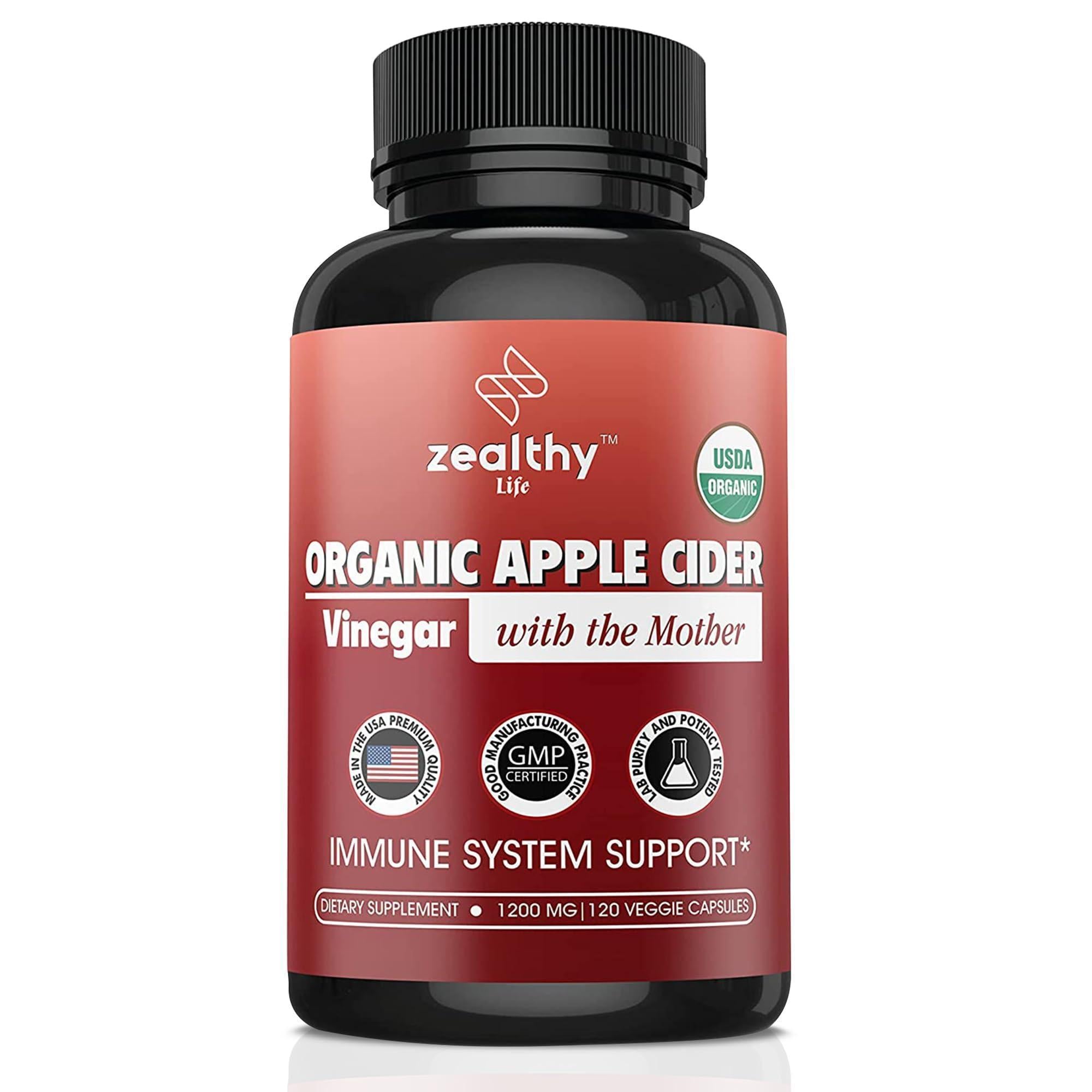 Apple Cider Vinegar with The Mother Supplement 1200mg Apple Cider Capsules for Optimum Wellness Gluten Free Non GMO 120 Veggie Capsules Zealthy Life Apple Cider Vinegar with The Mother Supplement 1200mg Apple Cider Capsules for Optimum Wellness Gluten Free Non GMO 120 Veggie Capsules Zealthy Life