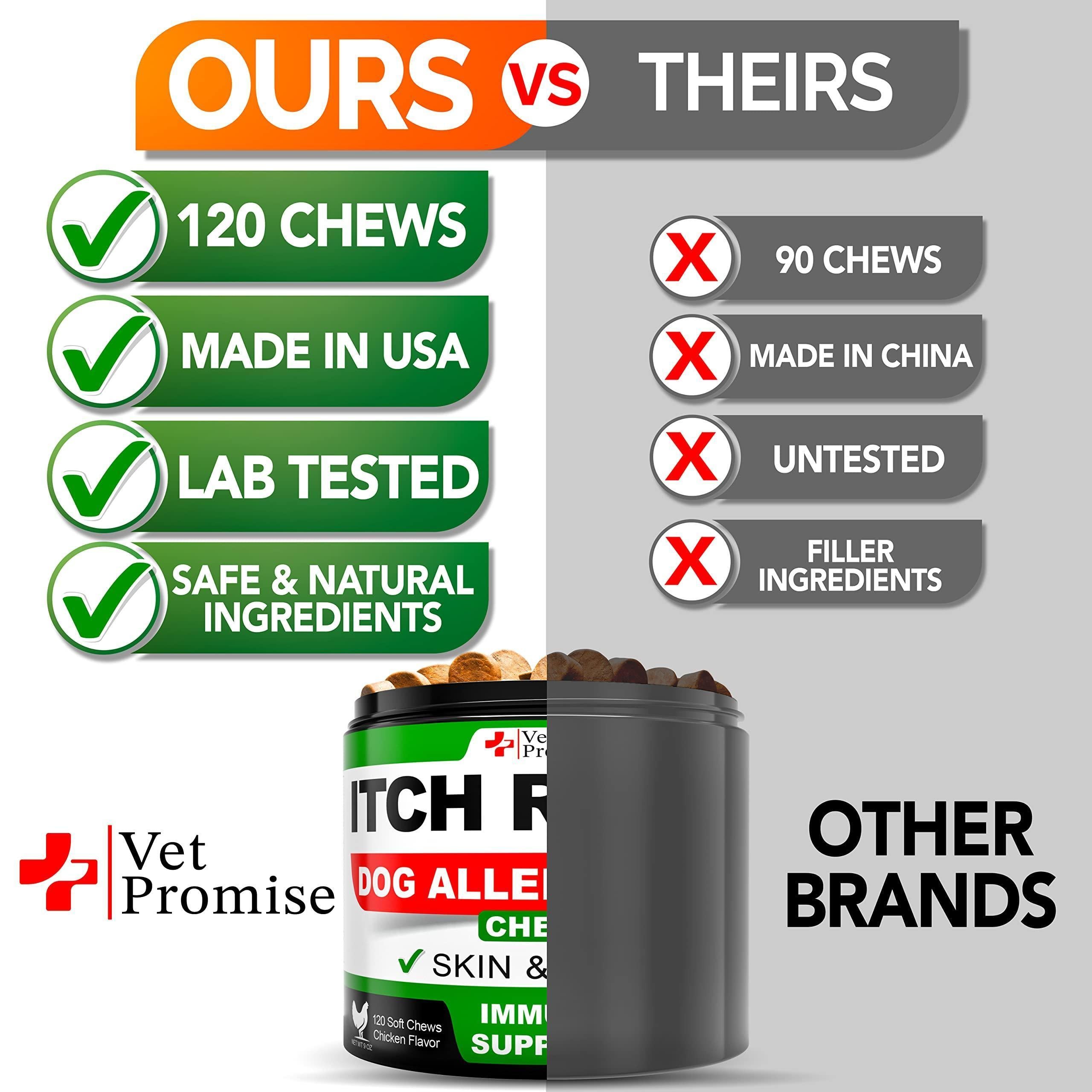 Dog Allergy Chews 120 Count Itch Relief Hot Spots Immune Support Dog Allergy Chews 120 Count Itch Relief Hot Spots Immune Support