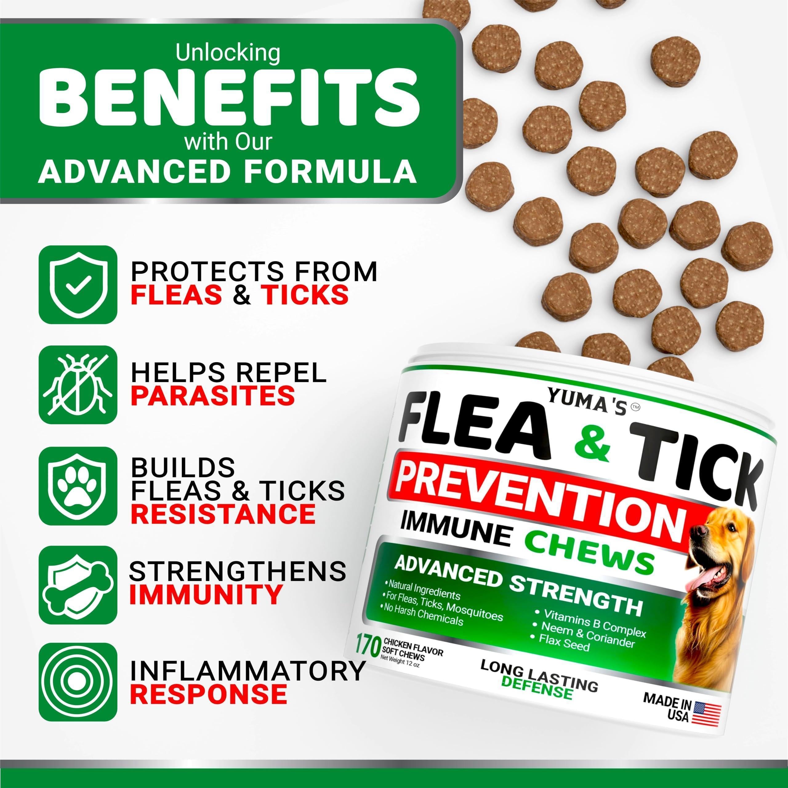 Flea & Tick Chews for Dogs 170 Count Oral All Breeds & Ages Flea & Tick Chews for Dogs 170 Count Oral All Breeds & Ages
