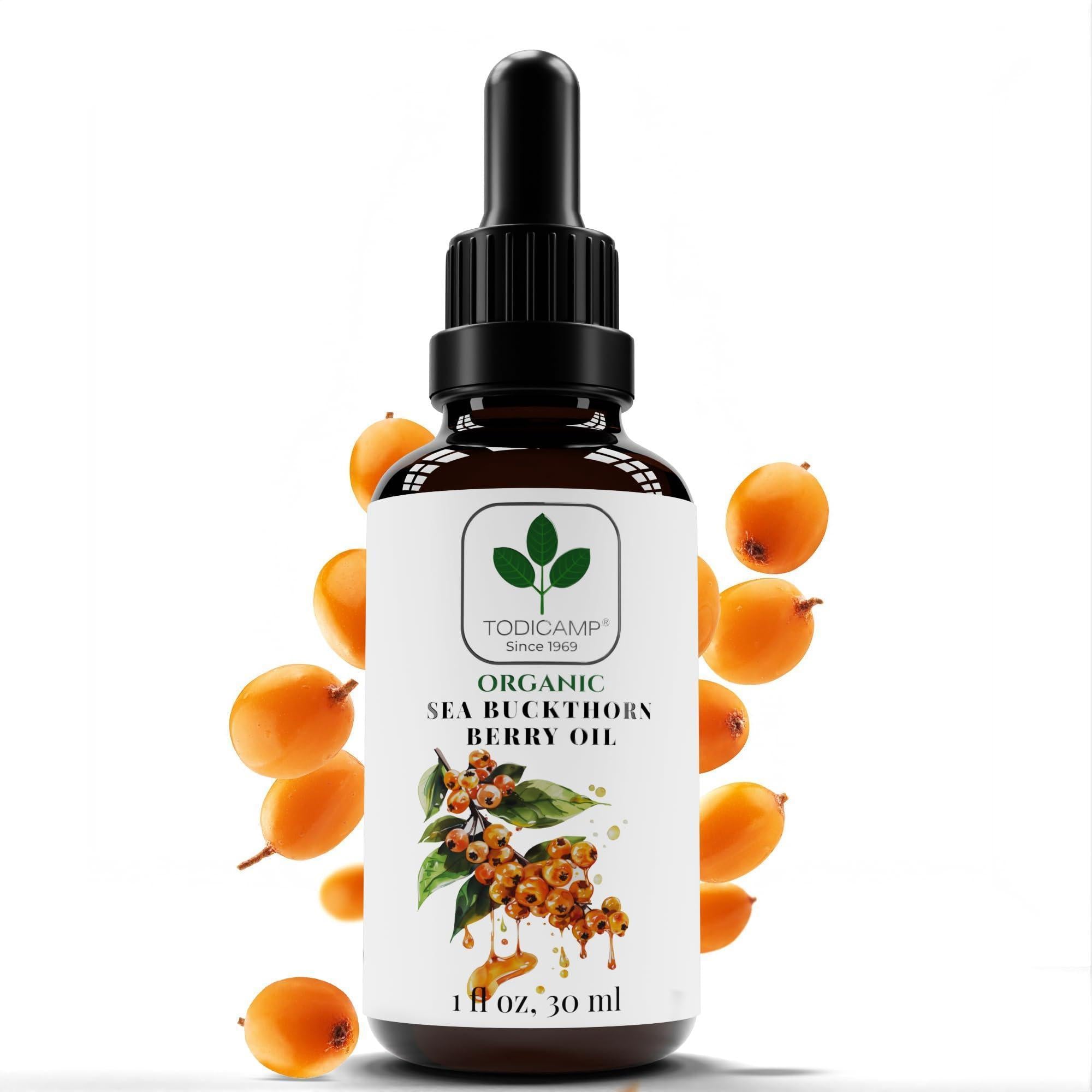 Organic Sea Buckthorn Oil 1 fl oz Cold Pressed Sea Buckthorn Berry Oil Seabuckthorn for Face Hair Body & Supplement Organic Sea Buckthorn Oil 1 fl oz Cold Pressed Sea Buckthorn Berry Oil Seabuckthorn for Face Hair Body & Supplement