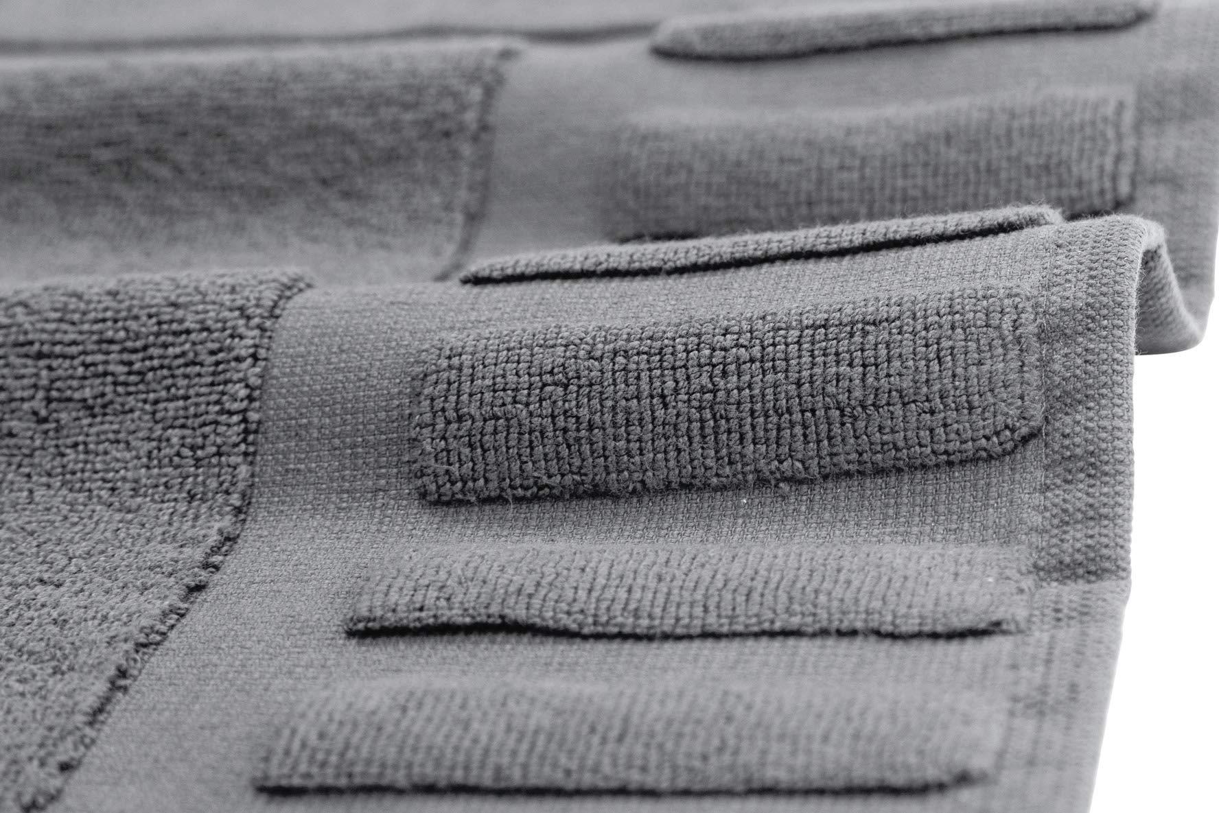 Luxury Bath Mat Floor Towel Set Grey White 22 x34 in 2 Pack Absorbent Cotton Luxury Bath Mat Floor Towel Set Grey White 22 x34 in 2 Pack Absorbent Cotton