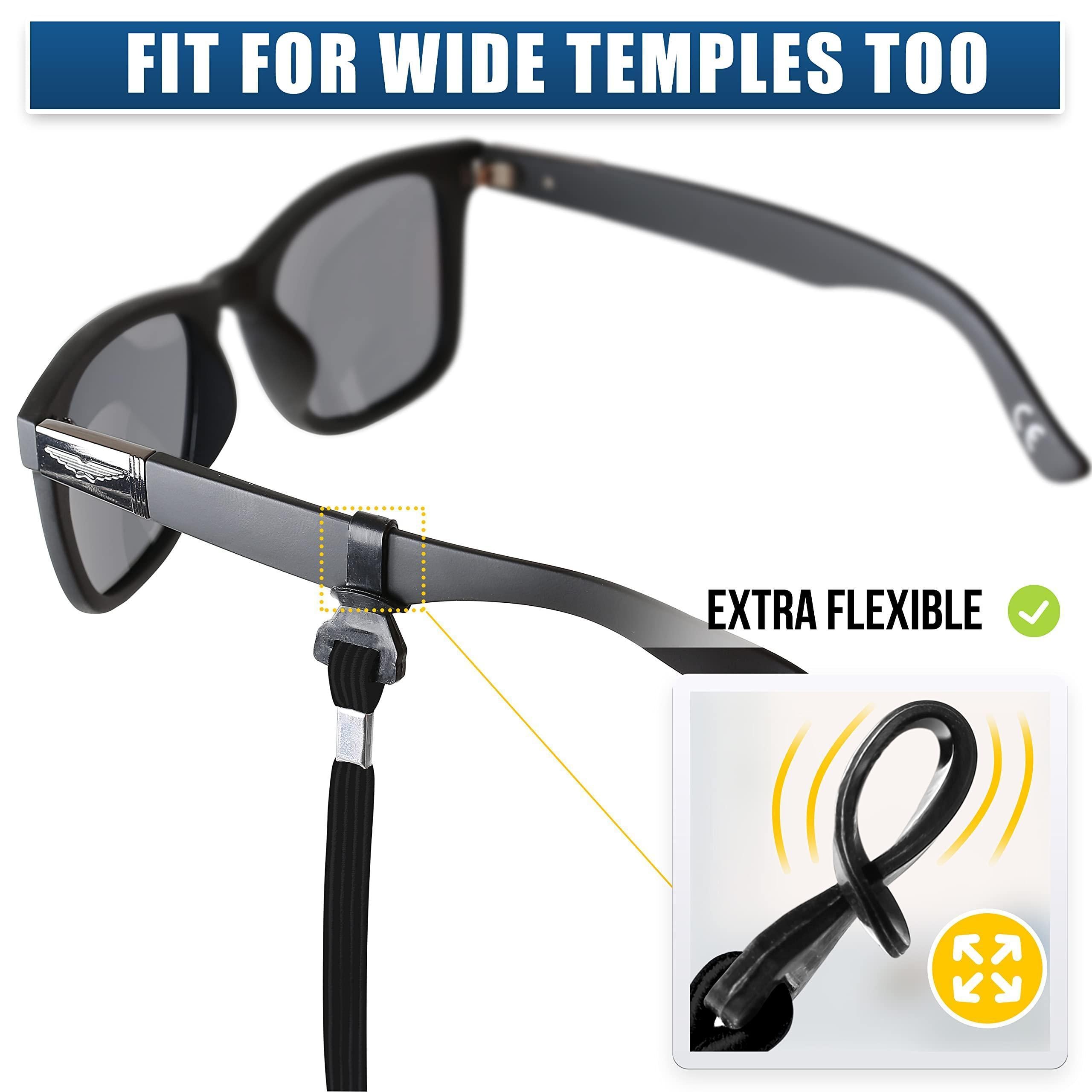 Eye Glasses String Holder Straps 4 Pcs Sports Sunglasses Black Cords NonSlip Eye Glasses String Holder Straps 4 Pcs Sports Sunglasses Black Cords NonSlip