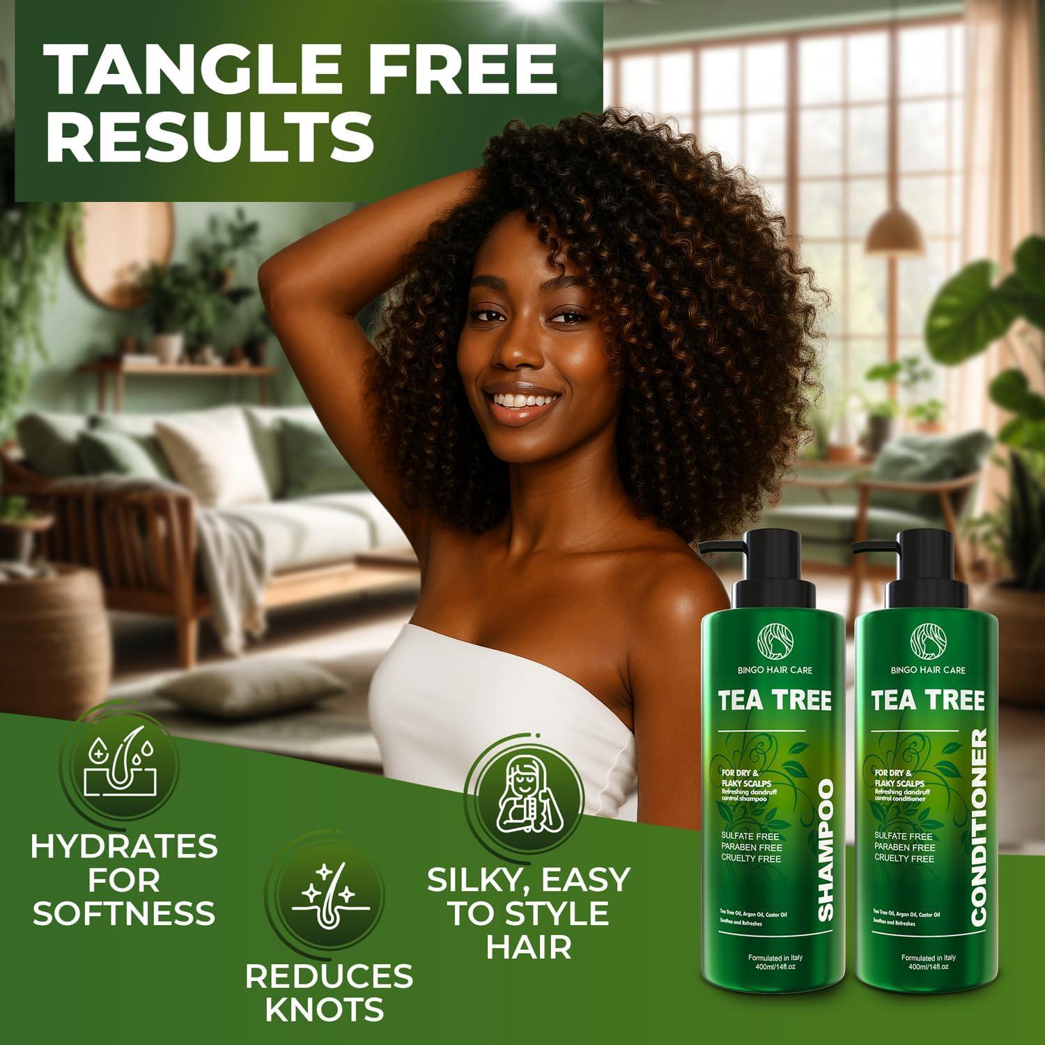 Tea Tree Shampoo and Conditioner Set Sulfate Free 14 Fl Oz Set of 2 Anti Dandruff Hair Care for Men and Women Cleansing Formula for Itchy Scalp and Oil Control Tea Tree Shampoo and Conditioner Set Sulfate Free 14 Fl Oz Set of 2 Anti Dandruff Hair Care for Men and Women Cleansing Formula for Itchy Scalp and Oil Control