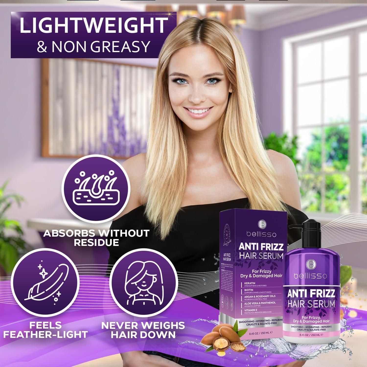 Anti Frizz Hair Serum for Frizzy Damaged Hair 8.45 Fl Oz Humidity Treatment Control Styling and Smoothing Products for Women and Men Anti Frizz Hair Serum for Frizzy Damaged Hair 8.45 Fl Oz Humidity Treatment Control Styling and Smoothing Products for Women and Men