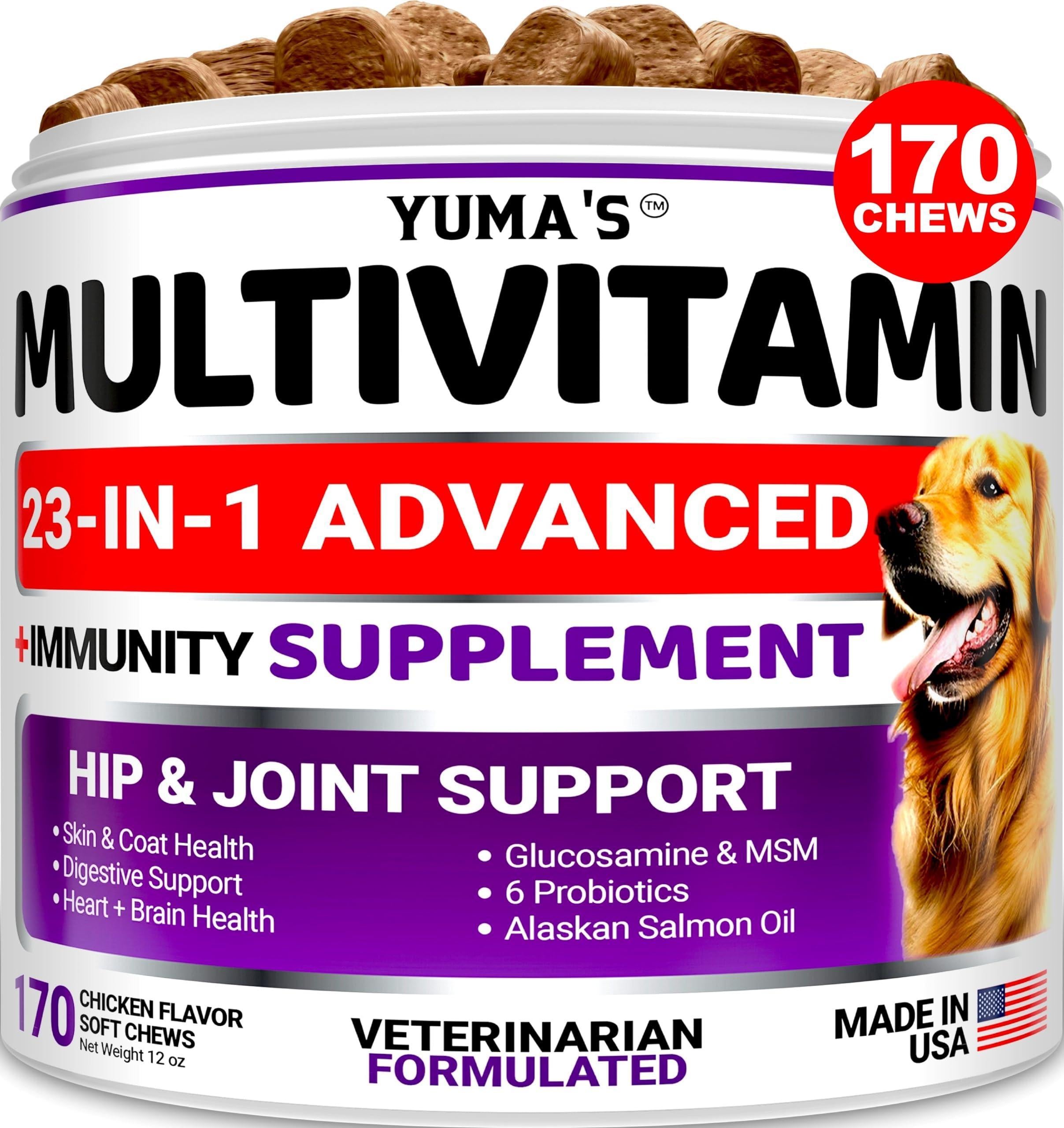 Dog Multivitamin Chews with Glucosamine 170 Count Codfish-Free Dog Multivitamin Chews with Glucosamine 170 Count Codfish-Free