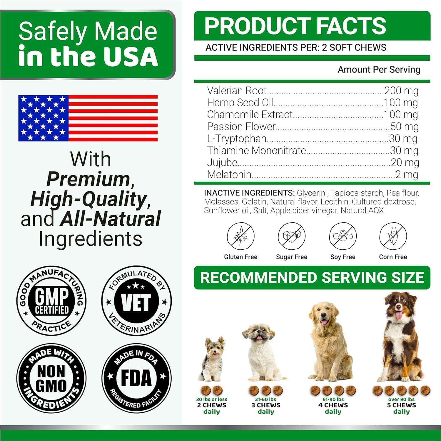Hemp Calming Chews for Dogs 2-Pack Hemp Calming Chews for Dogs 2-Pack