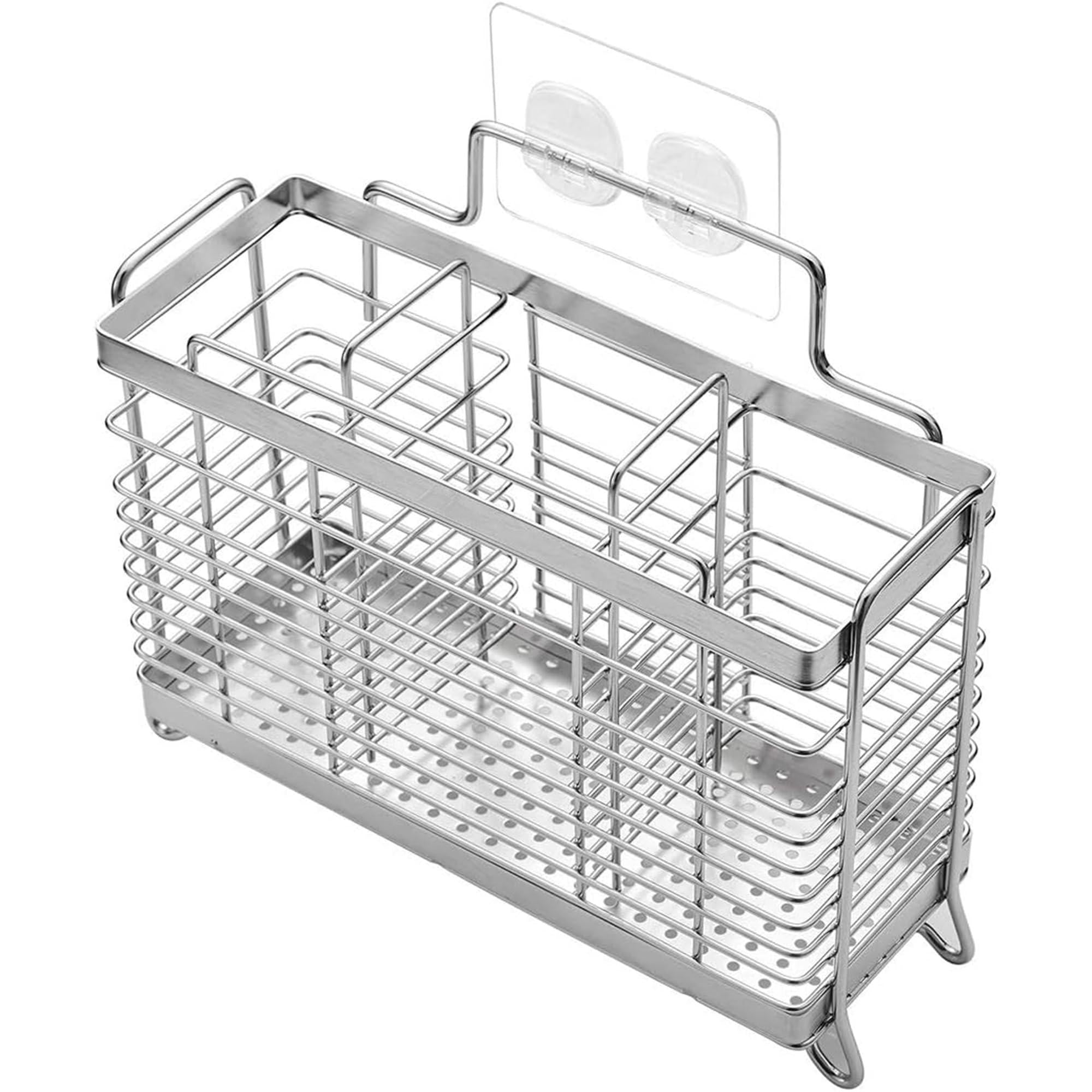 Utensil Holder Utensil Drying Rack Basket Holder with 3 Divided Compartments Rust resistant Utensil Holder Utensil Drying Rack Basket Holder with 3 Divided Compartments Rust resistant