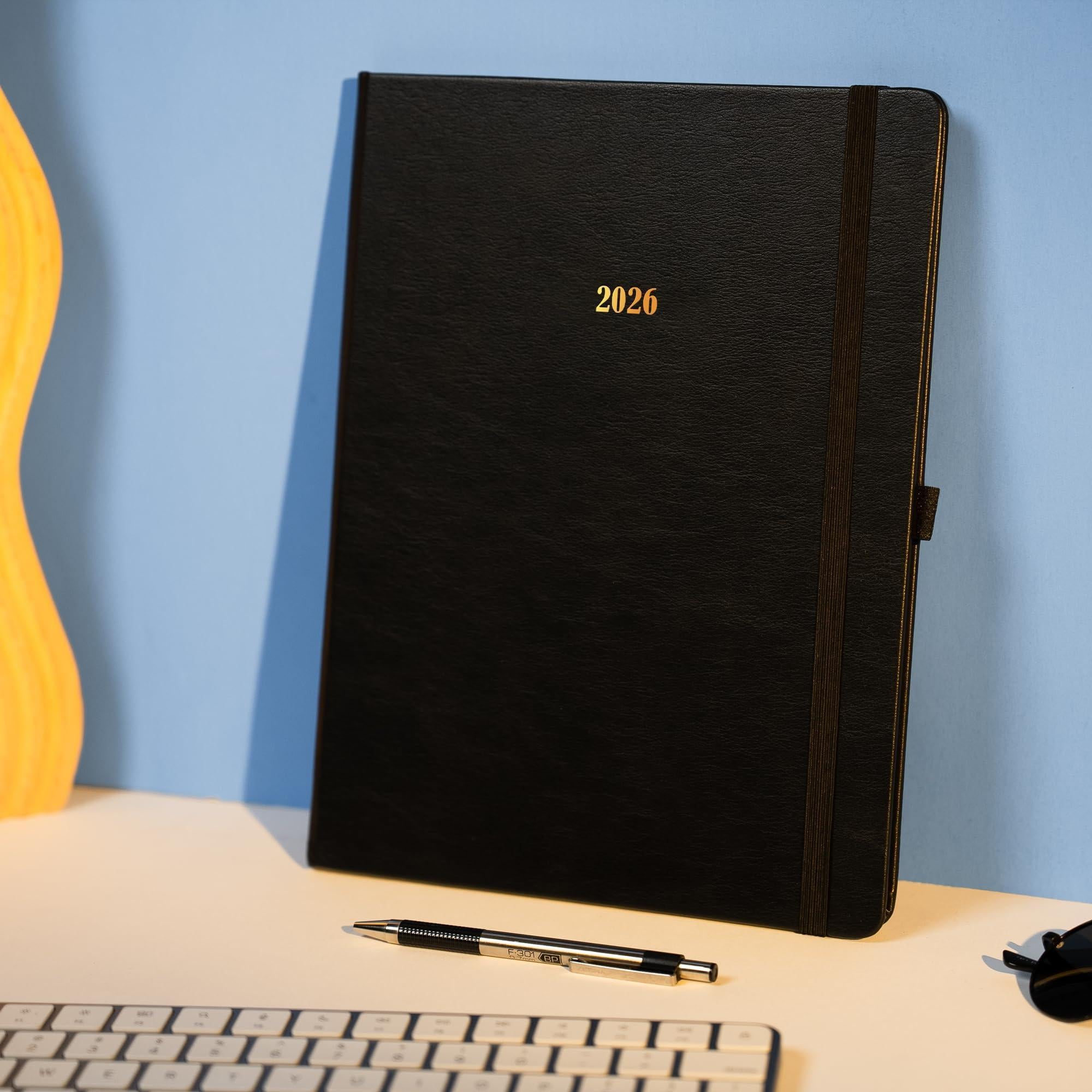 2026 Hardcover Appointment Book Planner 8.5x11 inch Black Large Tabbed Daily Hourly Weekly Planner Schedule Book 15 Minute time Slots Business & Personal Planner Jan 2026 Dec 2026 Black 2026 Hardcover Appointment Book Planner 8.5x11 inch Black Large Tabbed Daily Hourly Weekly Planner Schedule Book 15 Minute time Slots Business & Personal Planner Jan 2026 Dec 2026 Black