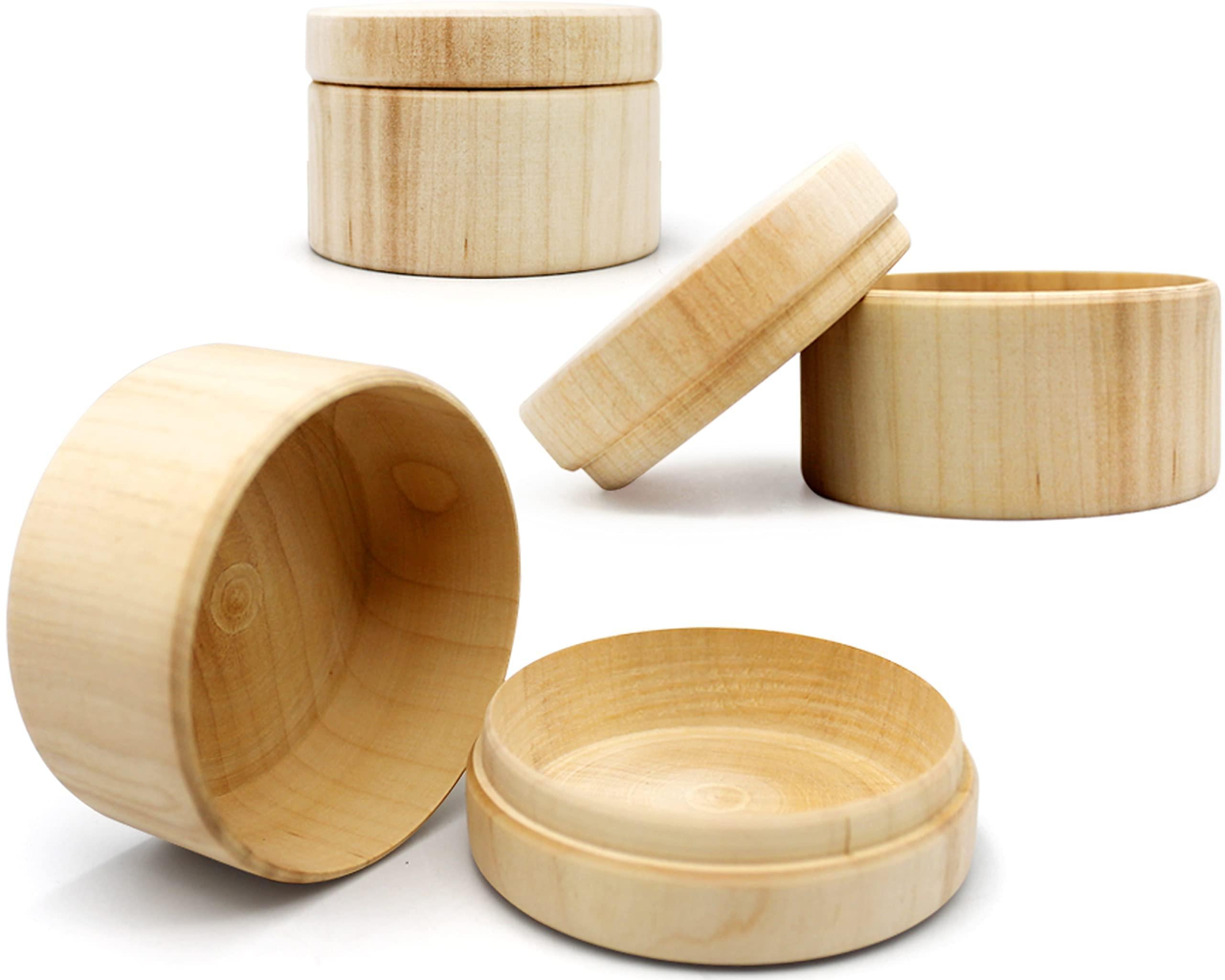 3pcs 2.75 x1.95 inch Small Unpainted Wooden Round Boxes with Lid Mini Wood Box for Crafts Wooden Unfinished DIY Set Storage Trinket Boxes Container Blank Wood Crafts to Paint 3pcs 2.75 x1.95 inch Small Unpainted Wooden Round Boxes with Lid Mini Wood Box for Crafts Wooden Unfinished DIY Set Storage Trinket Boxes Container Blank Wood Crafts to Paint