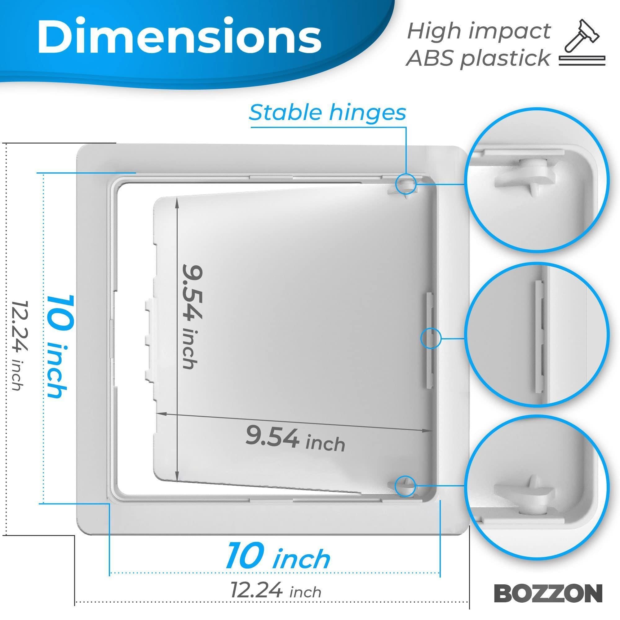 Access Panel for Drywall 10x10 inch Wall Hole Cover Access Door Plastic White Access Panel for Drywall 10x10 inch Wall Hole Cover Access Door Plastic White