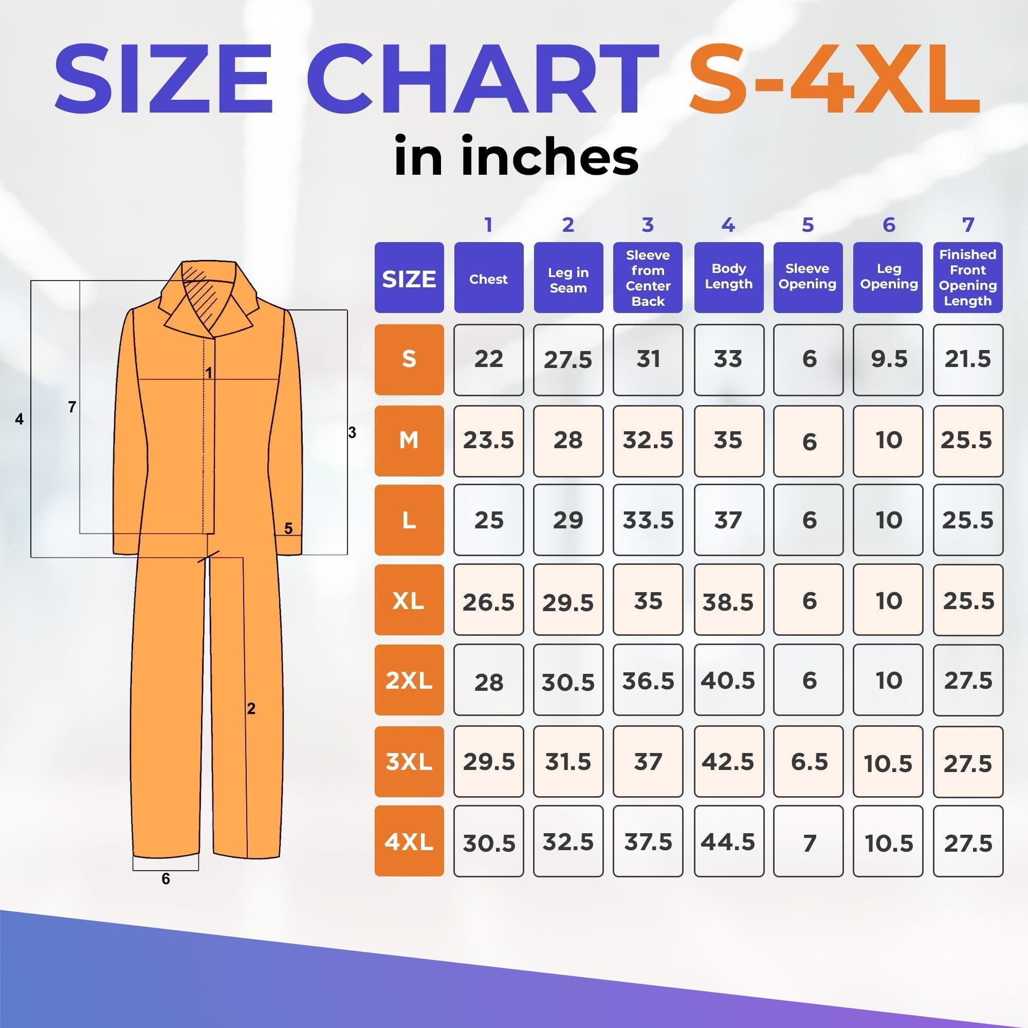 Orange Disposable Coveralls for Men Women 4X Large Pack of 5 Hazmat Suits Disposable Breathable PP PE 40 GSM Painters Coveralls Paint Suit with Open Wrists Ankles Front Zipper Orange Disposable Coveralls for Men Women 4X Large Pack of 5 Hazmat Suits Disposable Breathable PP PE 40 GSM Painters Coveralls Paint Suit with Open Wrists Ankles Front Zipper