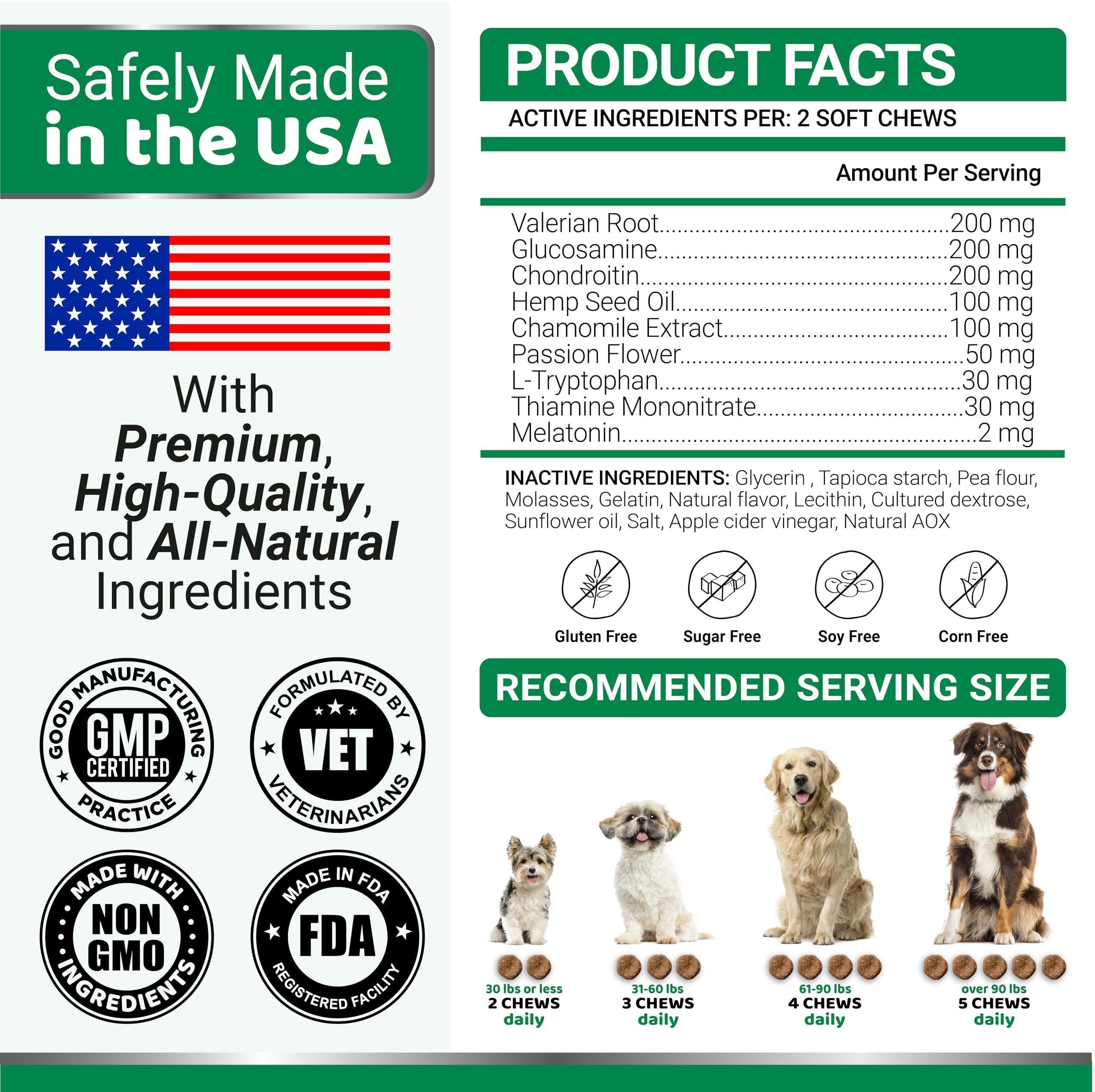 Hemp Calming Chews for Dogs 170 Count Anxiety Relief Beef Flavor Hemp Calming Chews for Dogs 170 Count Anxiety Relief Beef Flavor
