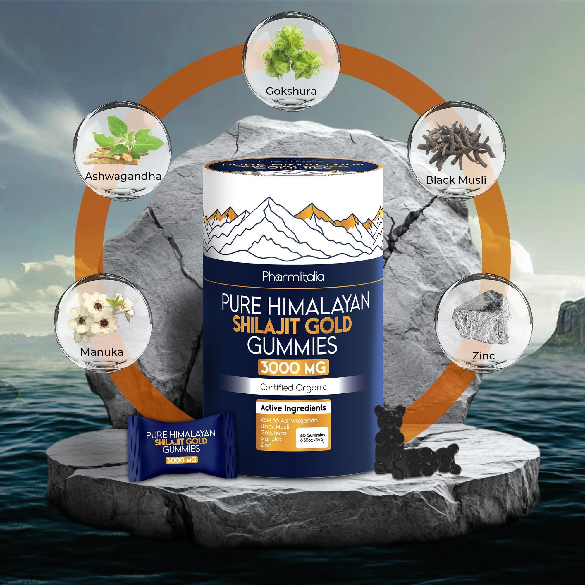 Pure Himalayan Shilajit Gold Gummies 3000 mg Shilajit Gummies for Men & Women Pure Himalayan Shilajit Gold Gummies 3000 mg Shilajit Gummies for Men & Women