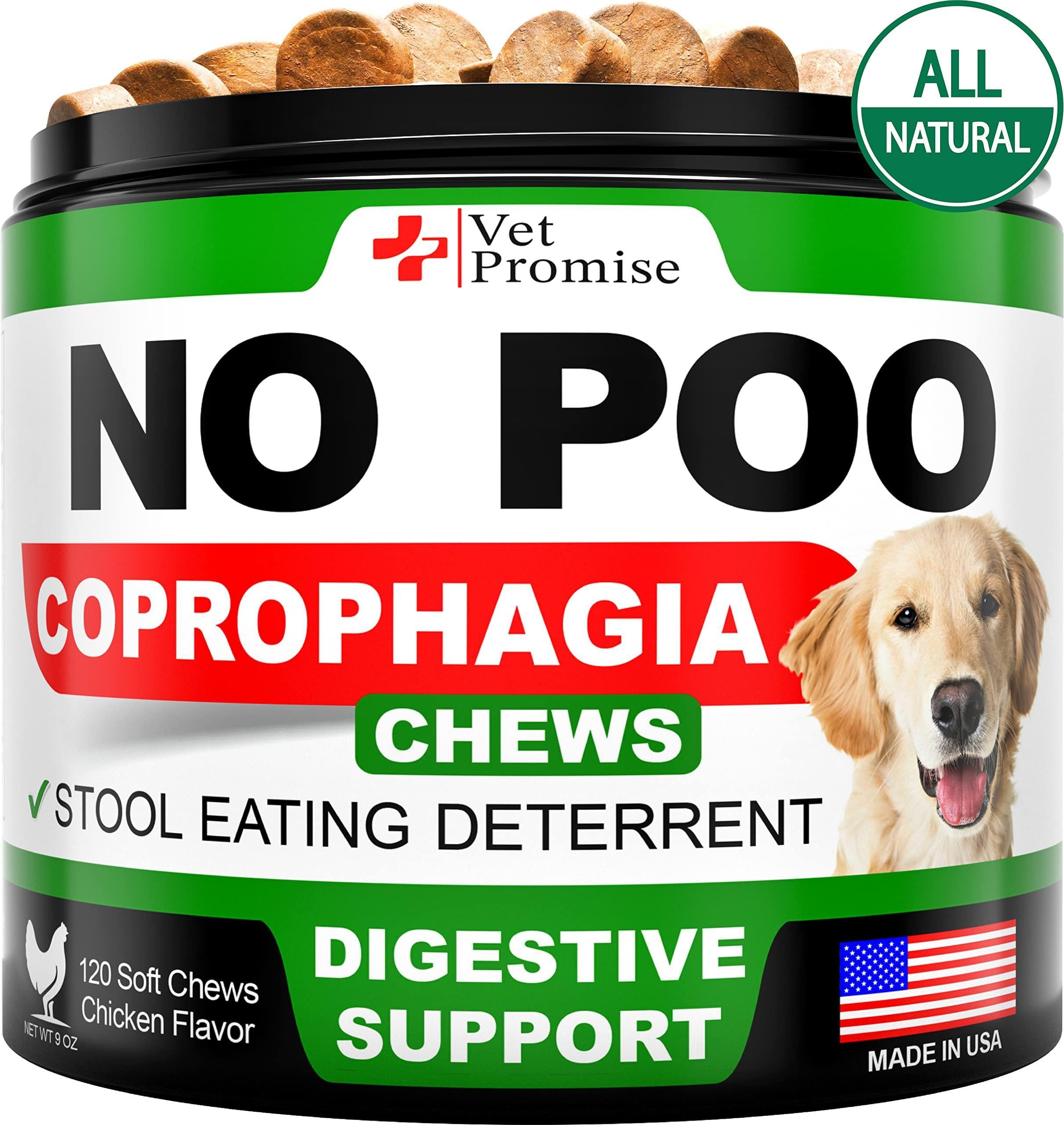No Poo Chews for Dogs Coprophagia Stool-Eating Deterrent Probiotics 120 Count No Poo Chews for Dogs Coprophagia Stool-Eating Deterrent Probiotics 120 Count