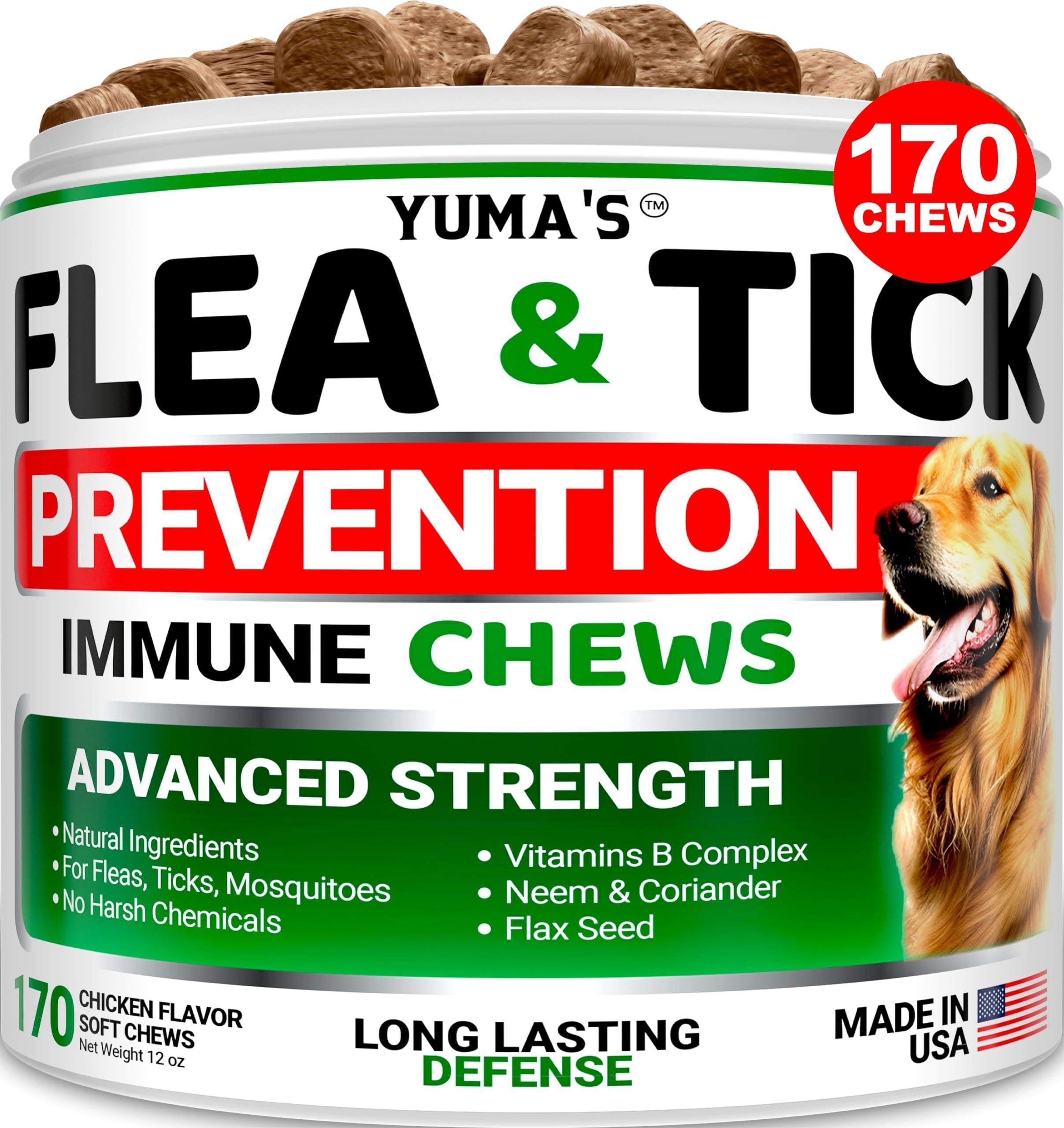 Flea & Tick Chews for Dogs 170 Count Oral All Breeds & Ages Flea & Tick Chews for Dogs 170 Count Oral All Breeds & Ages
