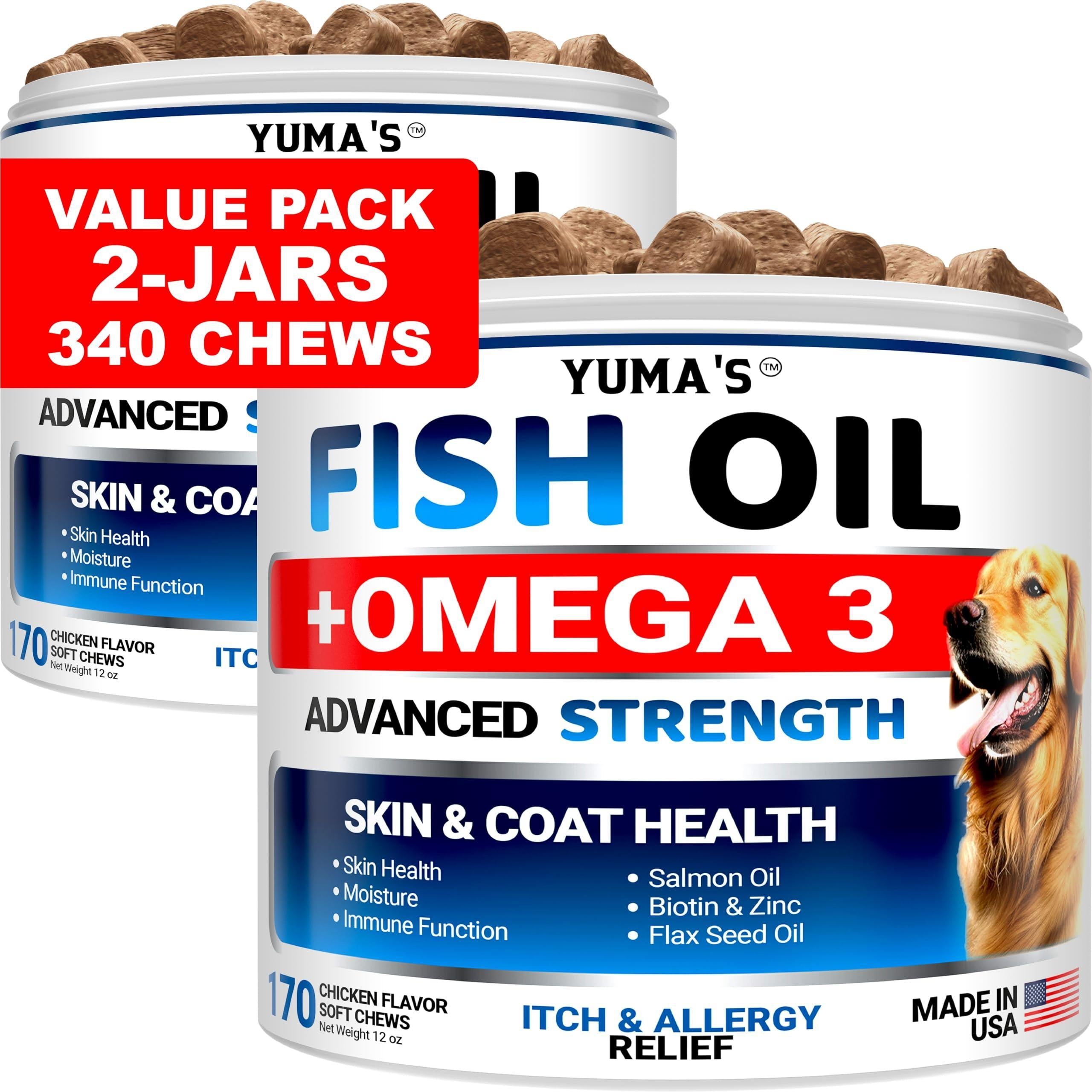 Omega-3 Fish Oil for Dogs 2-Pack Skin & Coat Itchy Skin Relief Omega-3 Fish Oil for Dogs 2-Pack Skin & Coat Itchy Skin Relief