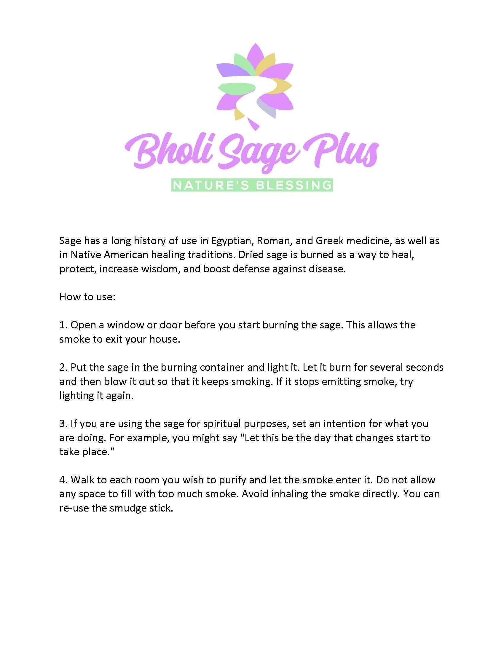 Bholi Sage Plus Sage Smudge Kit Pack of 6 White Sage Smudge Stick 4Inch Long Used for Meditation Smudging Rituals and Cleansing Getting Rid of Negative Energy Sustainably Grown California Sage Bholi Sage Plus Sage Smudge Kit Pack of 6 White Sage Smudge Stick 4Inch Long Used for Meditation Smudging Rituals and Cleansing Getting Rid of Negative Energy Sustainably Grown California Sage