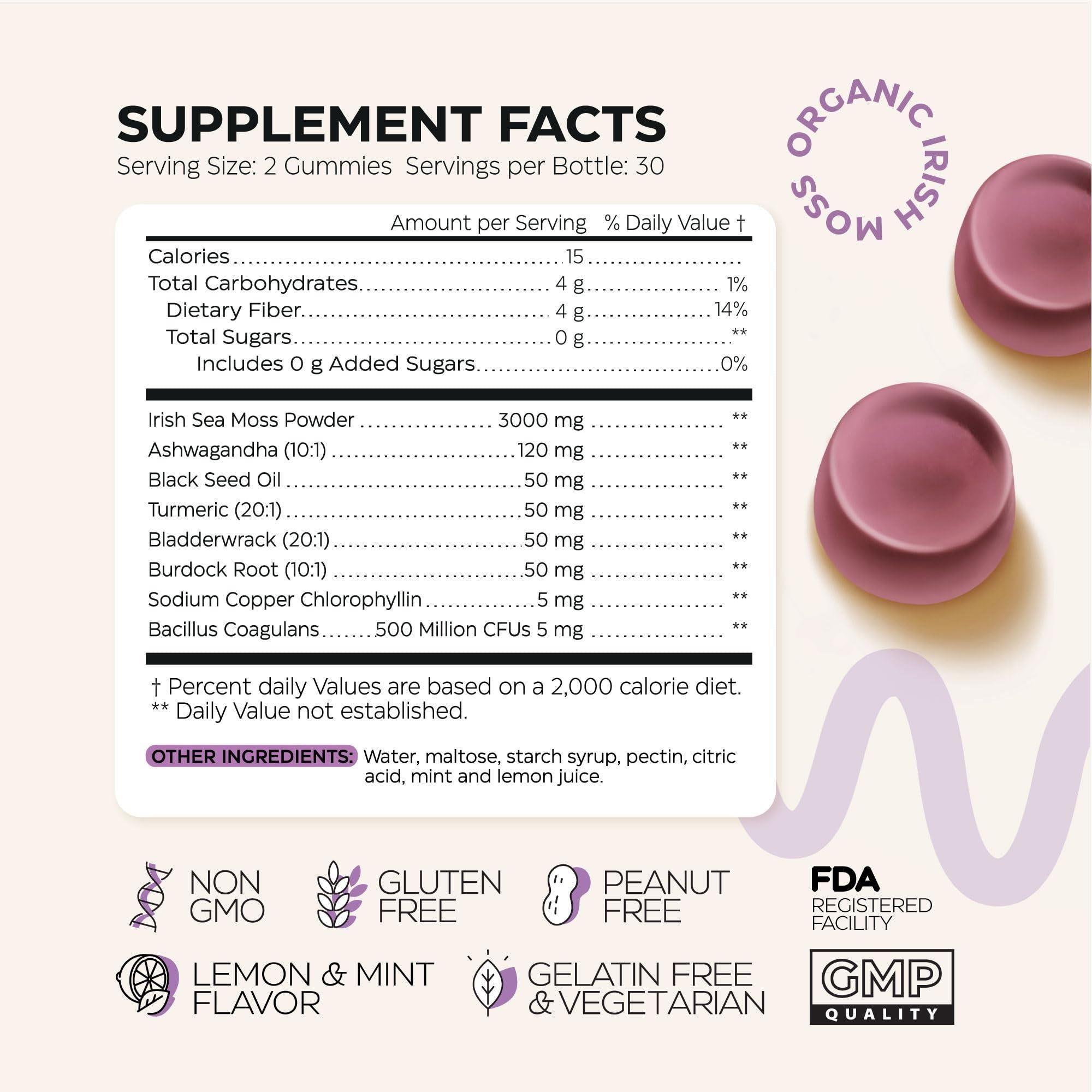 Multimineral Sea Moss Glow Gummies 3000 Mg Irish Seamoss for Immunity Thyroid Multimineral Sea Moss Glow Gummies 3000 Mg Irish Seamoss for Immunity Thyroid