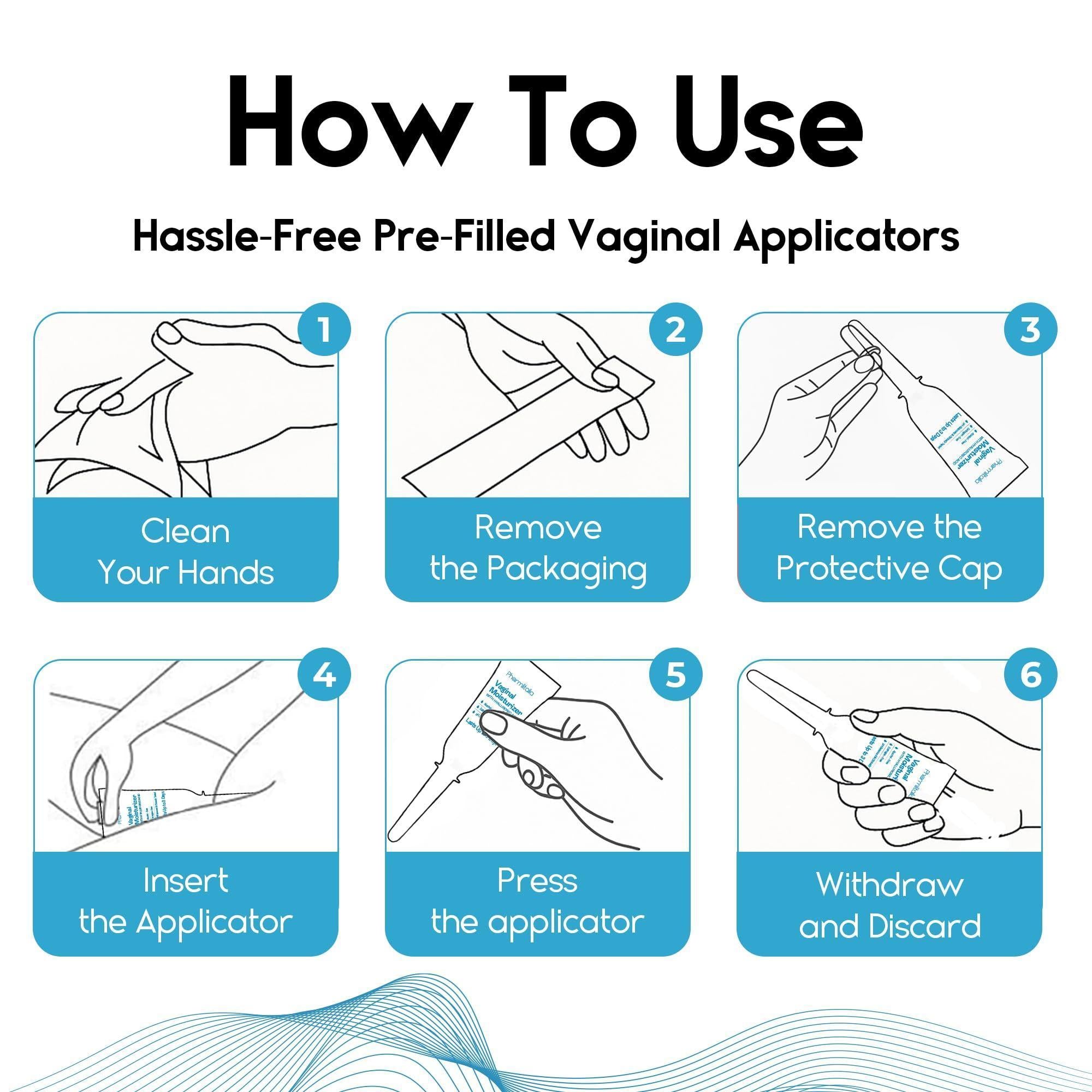 Vaginal Moisturizer Gel for Vagina Health 12 Pre Filled Applicators Moisturizer for Vaginal Dryness Relief and Long Lasting Wetness Pre and Post Menopausal Vaginal Moisturizer Gel for Vagina Health 12 Pre Filled Applicators Moisturizer for Vaginal Dryness Relief and Long Lasting Wetness Pre and Post Menopausal
