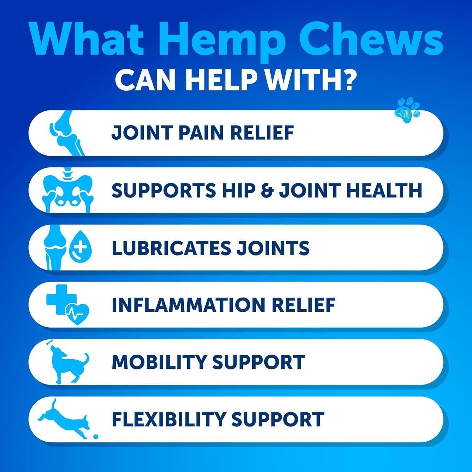 Hip and Joint Supplement for Dogs Glucosamine Joint Pain Relief Chews Hip and Joint Supplement for Dogs Glucosamine Joint Pain Relief Chews