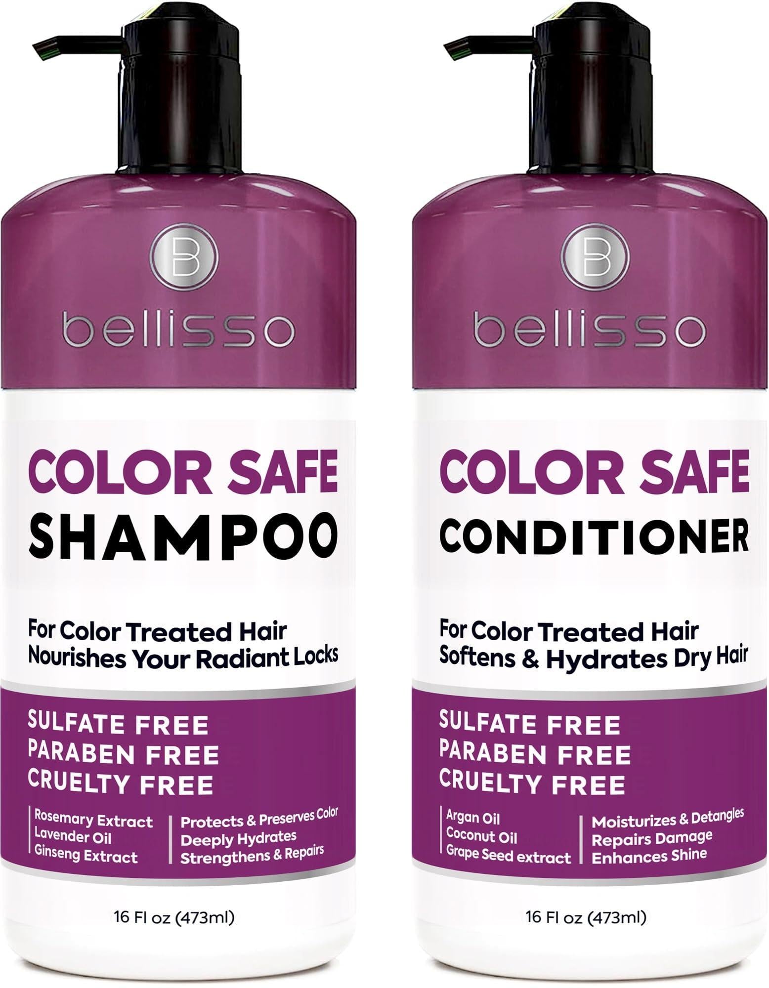 Color Safe Shampoo and Conditioner Set For Protecting Dyed and Treated Hair Color Safe Shampoo and Conditioner Set For Protecting Dyed and Treated Hair