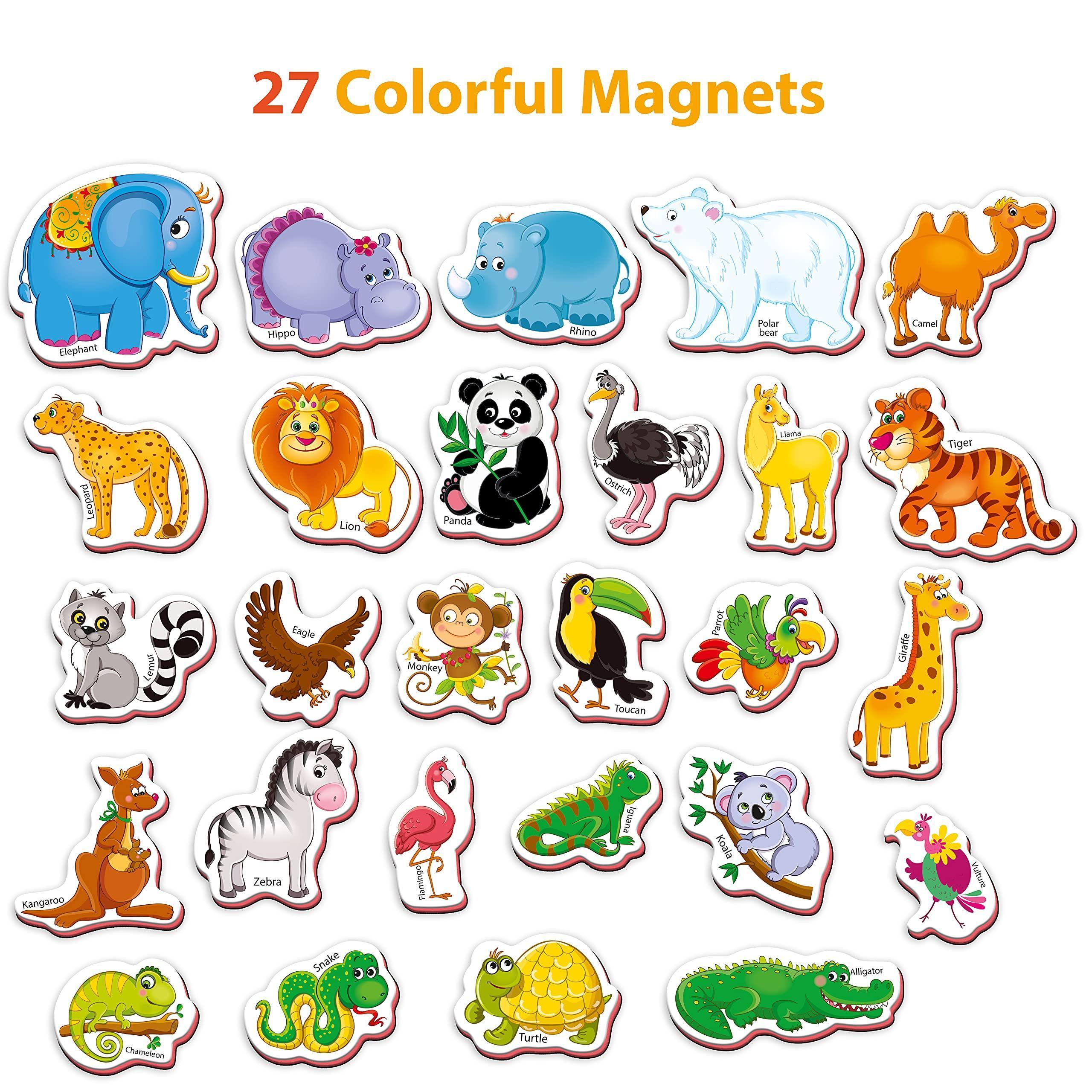 27 Fridge Magnets for Toddlers 13 years Zoo Animals Foam Magnets for Kids 27 Fridge Magnets for Toddlers 13 years Zoo Animals Foam Magnets for Kids