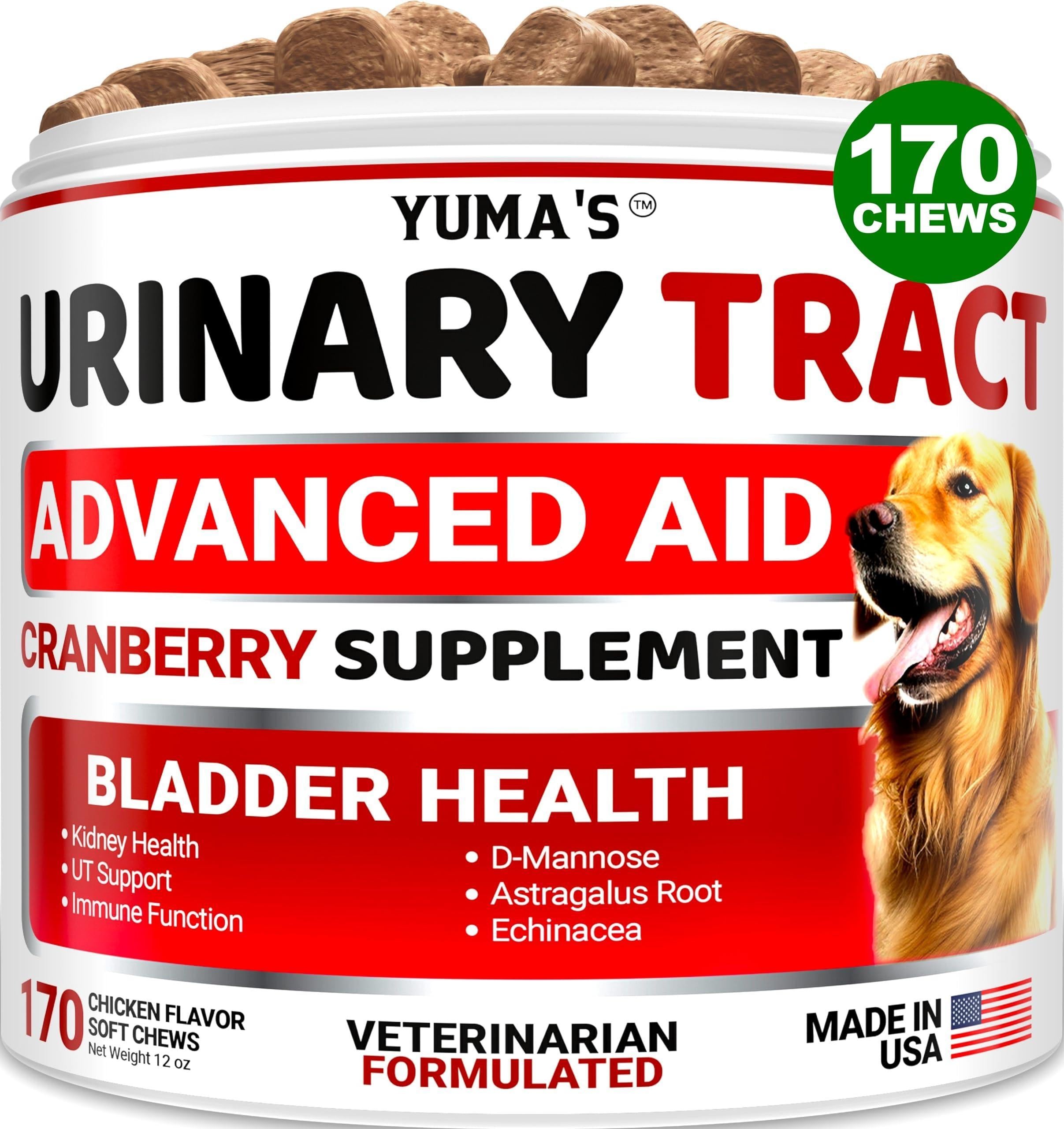 Dog UTI Treatment 170 Count Cranberry Supplement Bladder Control Dog UTI Treatment 170 Count Cranberry Supplement Bladder Control