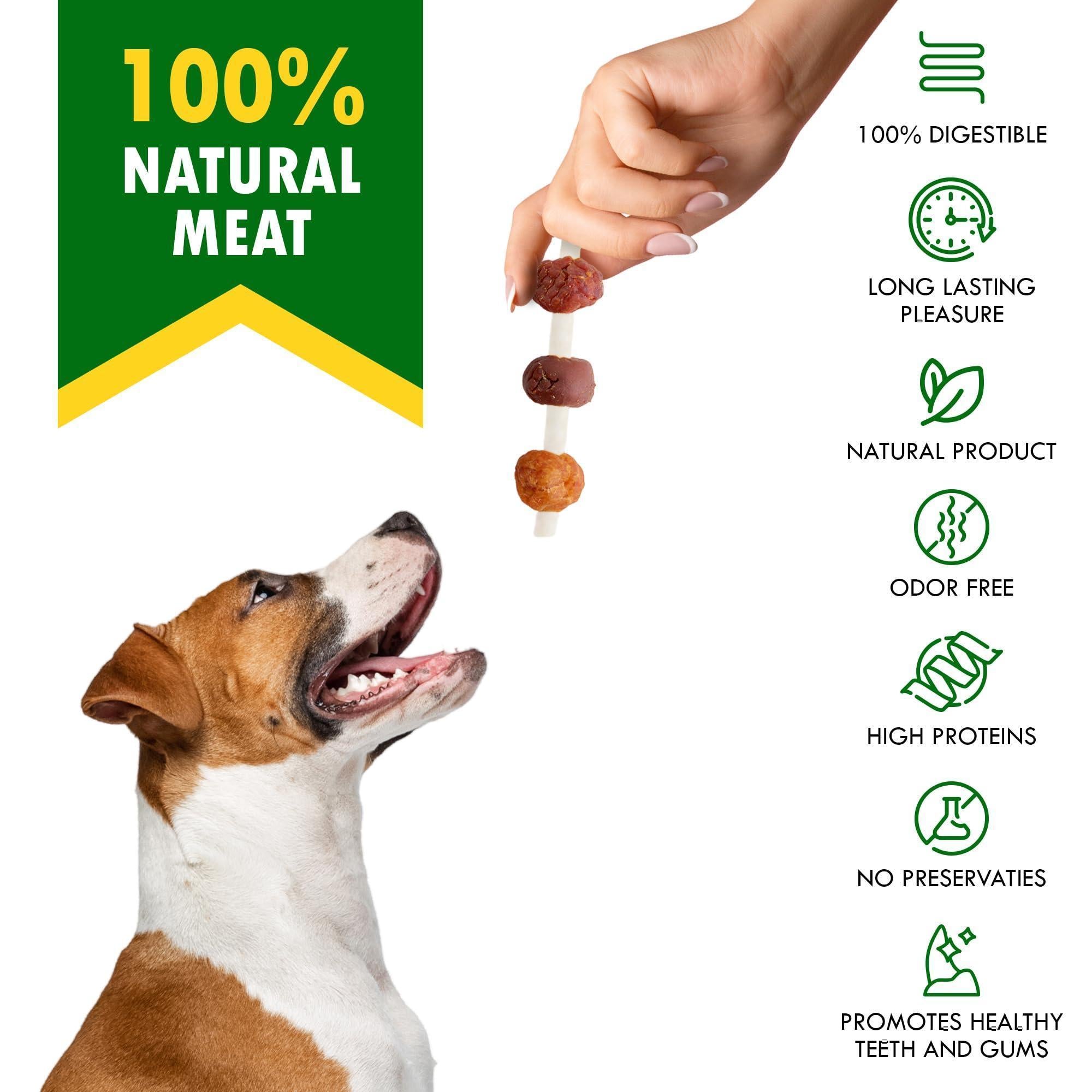 Kabob Dog Treats Duck & Chicken Rawhide-Free & Grain-Free Dental Support Kabob Dog Treats Duck & Chicken Rawhide-Free & Grain-Free Dental Support