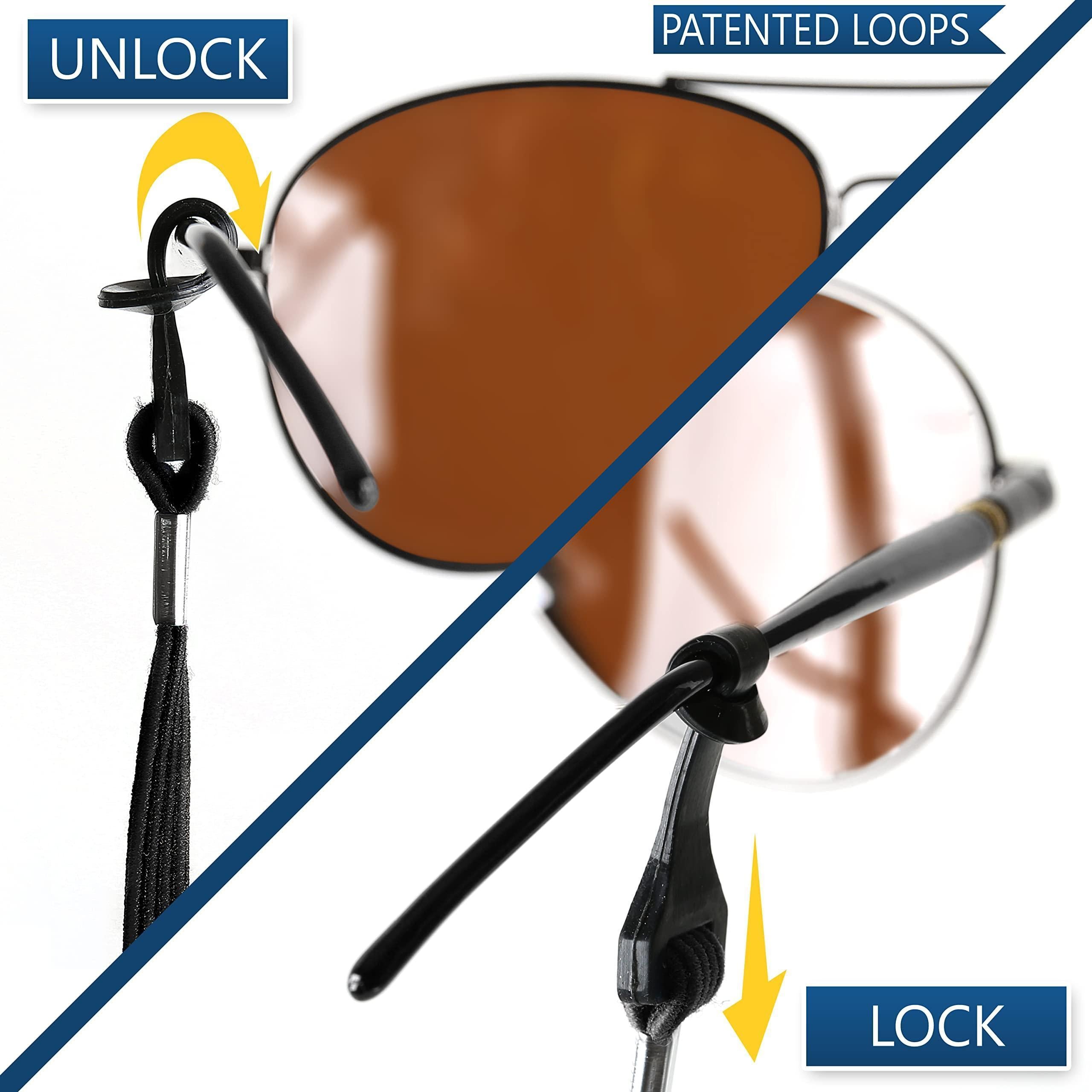 Eye Glasses String Holder Straps 4 Pcs Sports Sunglasses Black Cords NonSlip Eye Glasses String Holder Straps 4 Pcs Sports Sunglasses Black Cords NonSlip