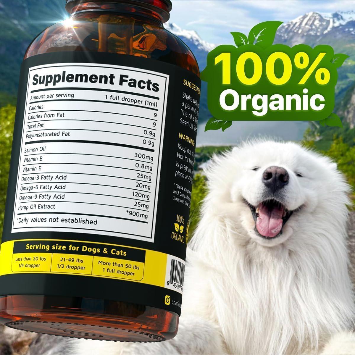Hemp & Salmon Oil for Dogs Omega 3-6-9 Skin & Coat 1 fl oz Hemp & Salmon Oil for Dogs Omega 3-6-9 Skin & Coat 1 fl oz