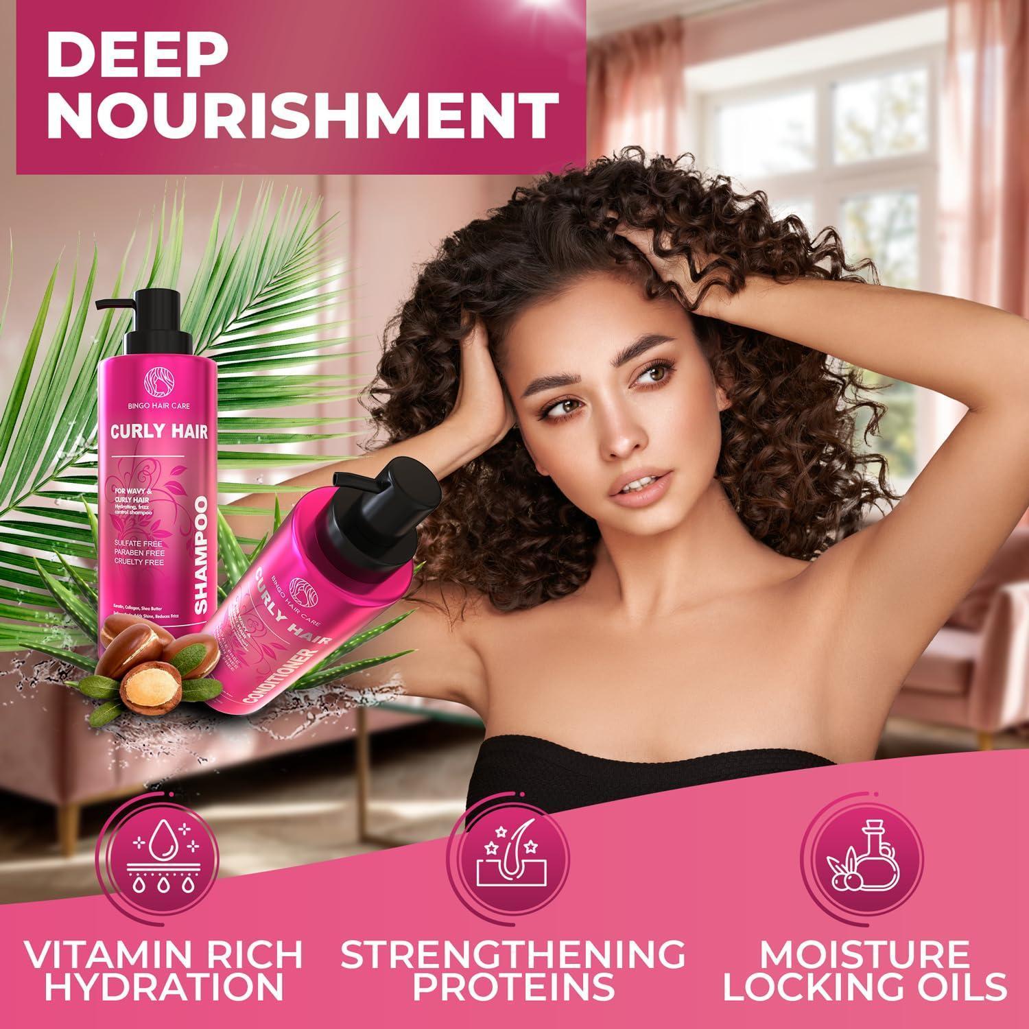 Curly Shampoo and Conditioner Set Sulfate Free 14 Fl Oz Set of 2 Moisturizing Formula Deep Treatment for Curly and Permed Hair Women and Men Curly Shampoo and Conditioner Set Sulfate Free 14 Fl Oz Set of 2 Moisturizing Formula Deep Treatment for Curly and Permed Hair Women and Men
