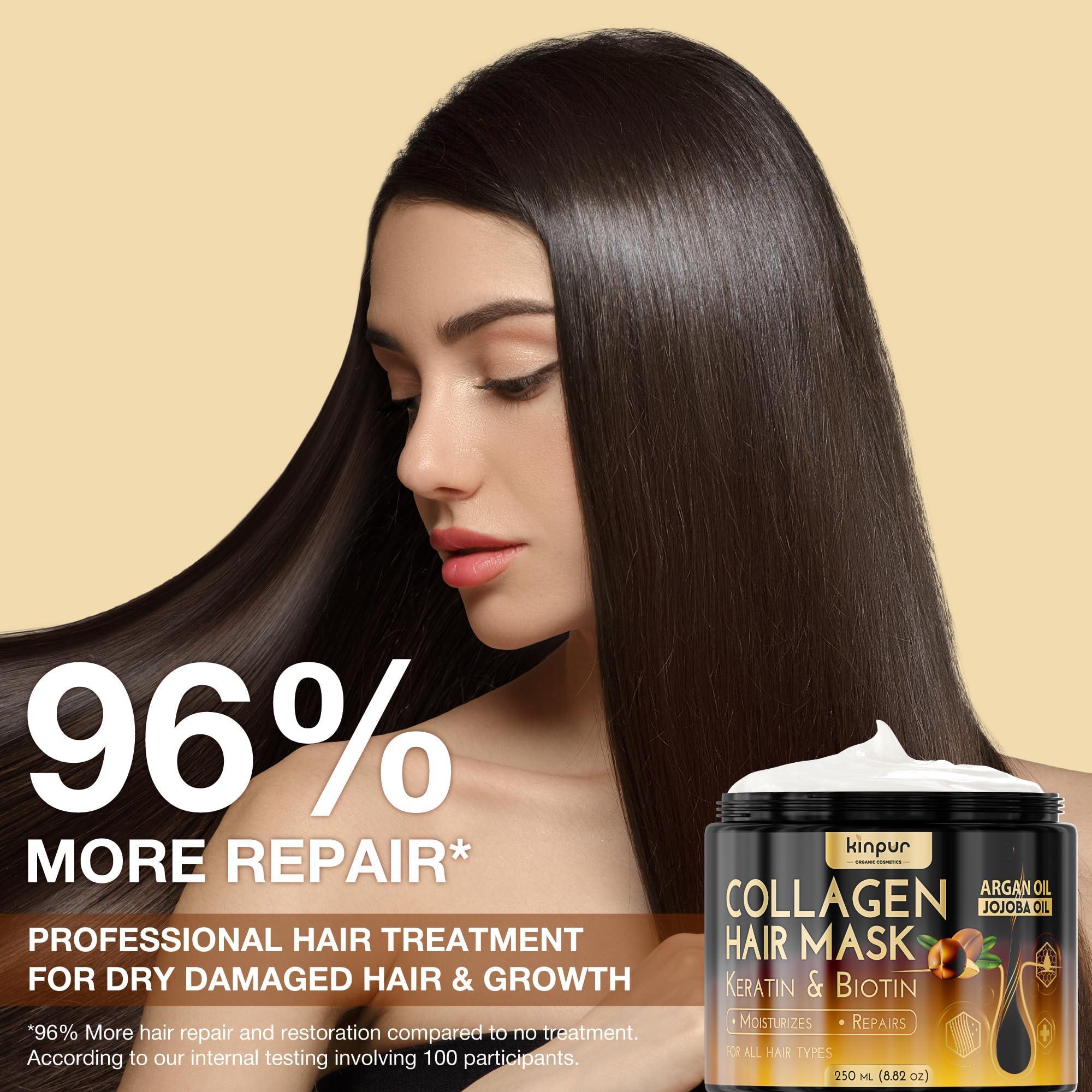Hair Mask for Dry Damaged Hair with Collagen Biotin Argan Oil Helps Repair Hair Hair Mask for Dry Damaged Hair with Collagen Biotin Argan Oil Helps Repair Hair