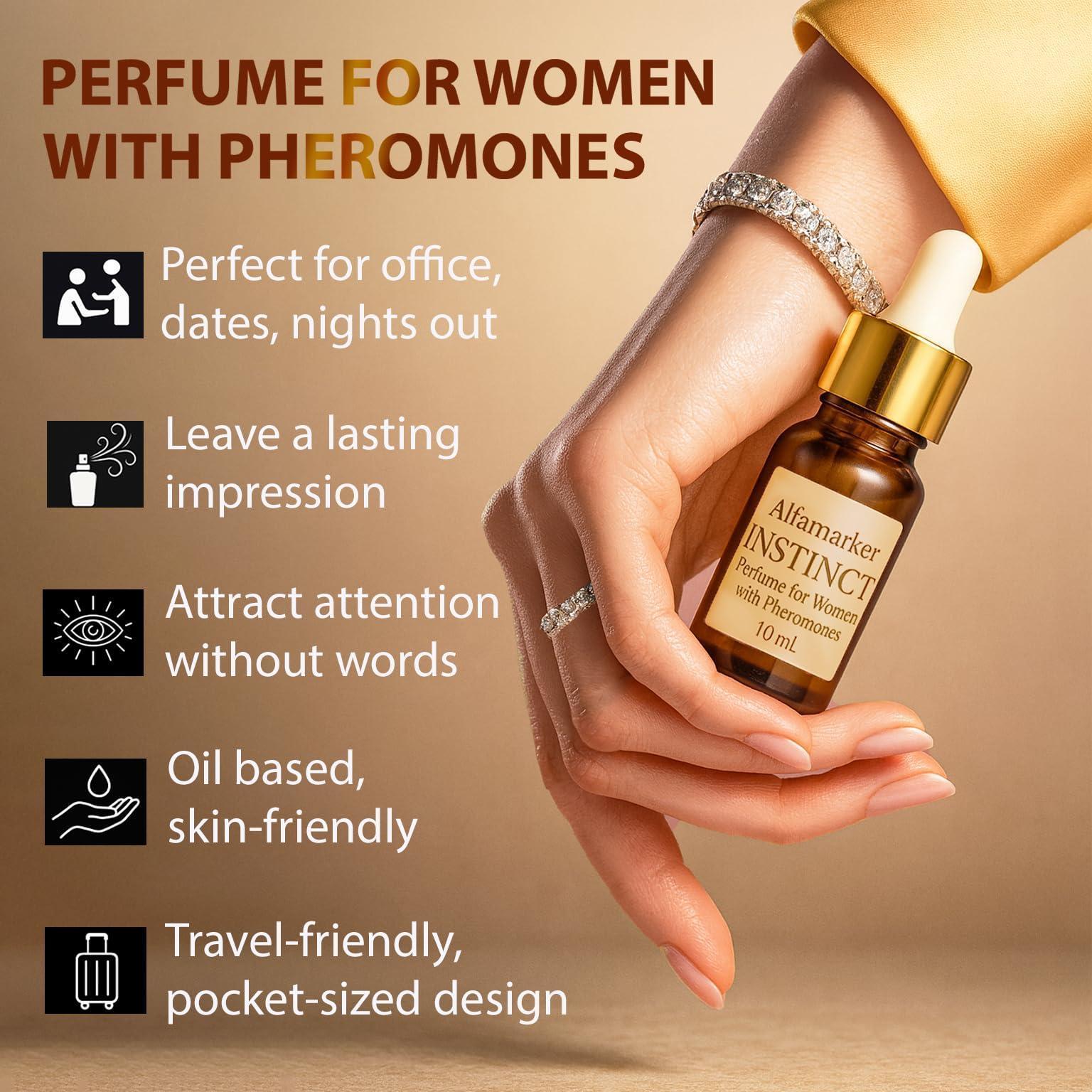 Perfumes for Women with Pheromones Instinct 10ml Travel Perfume Oil for Woman Pheromone Infused Long Lasting Fragrance for Her Fresh Floral Fruity Scent Perfumes for Women with Pheromones Instinct 10ml Travel Perfume Oil for Woman Pheromone Infused Long Lasting Fragrance for Her Fresh Floral Fruity Scent