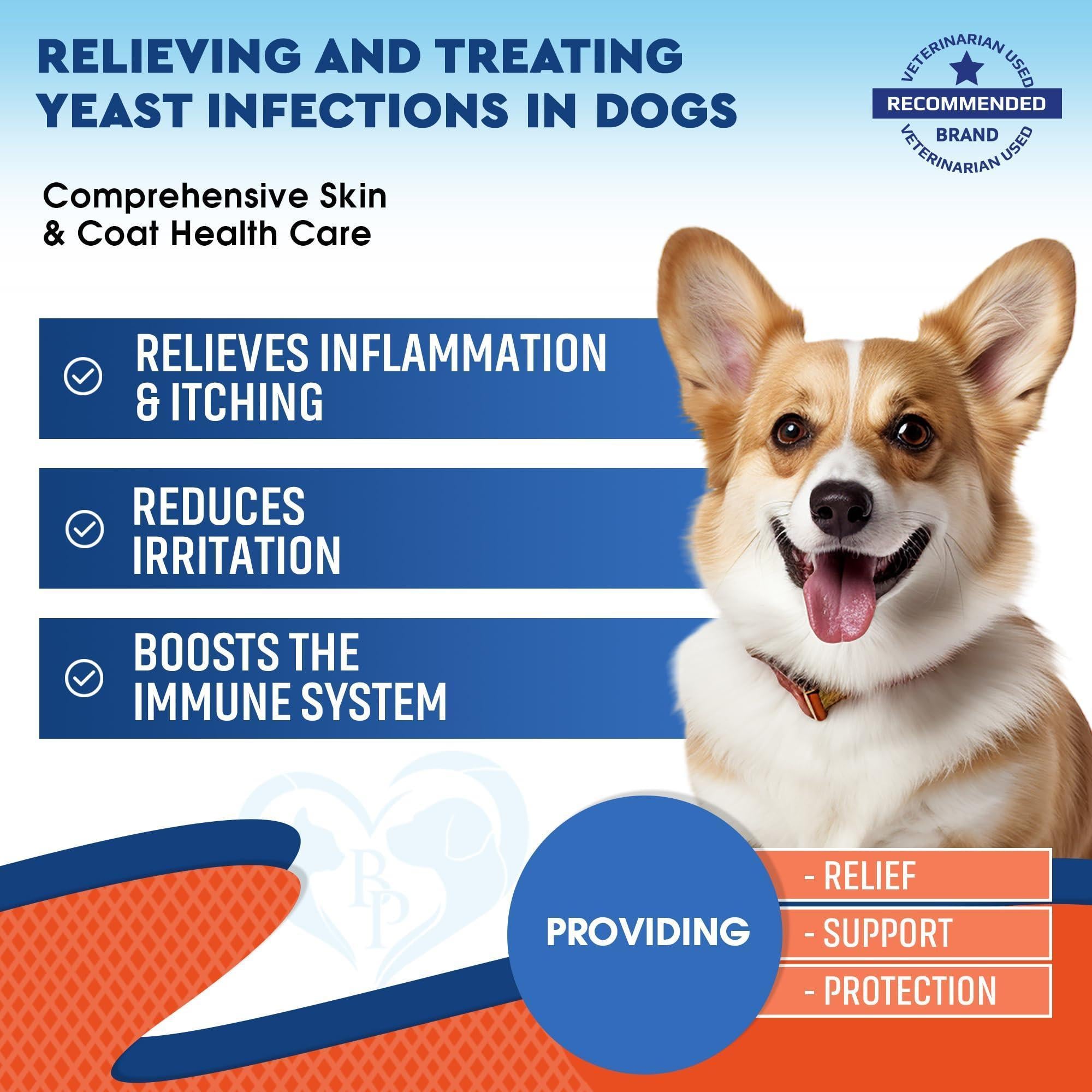 Dog Yeast & Anti-Itch Supplement Drops Skin Ears & Allergy Relief Dog Yeast & Anti-Itch Supplement Drops Skin Ears & Allergy Relief