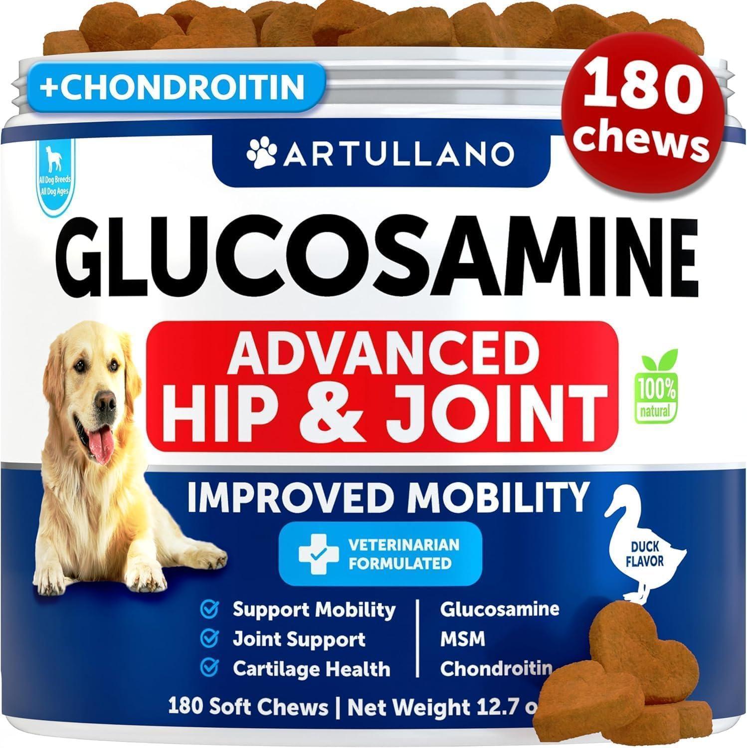 Glucosamine for Dogs Hip & Joint Chews Arthritis Support Glucosamine for Dogs Hip & Joint Chews Arthritis Support