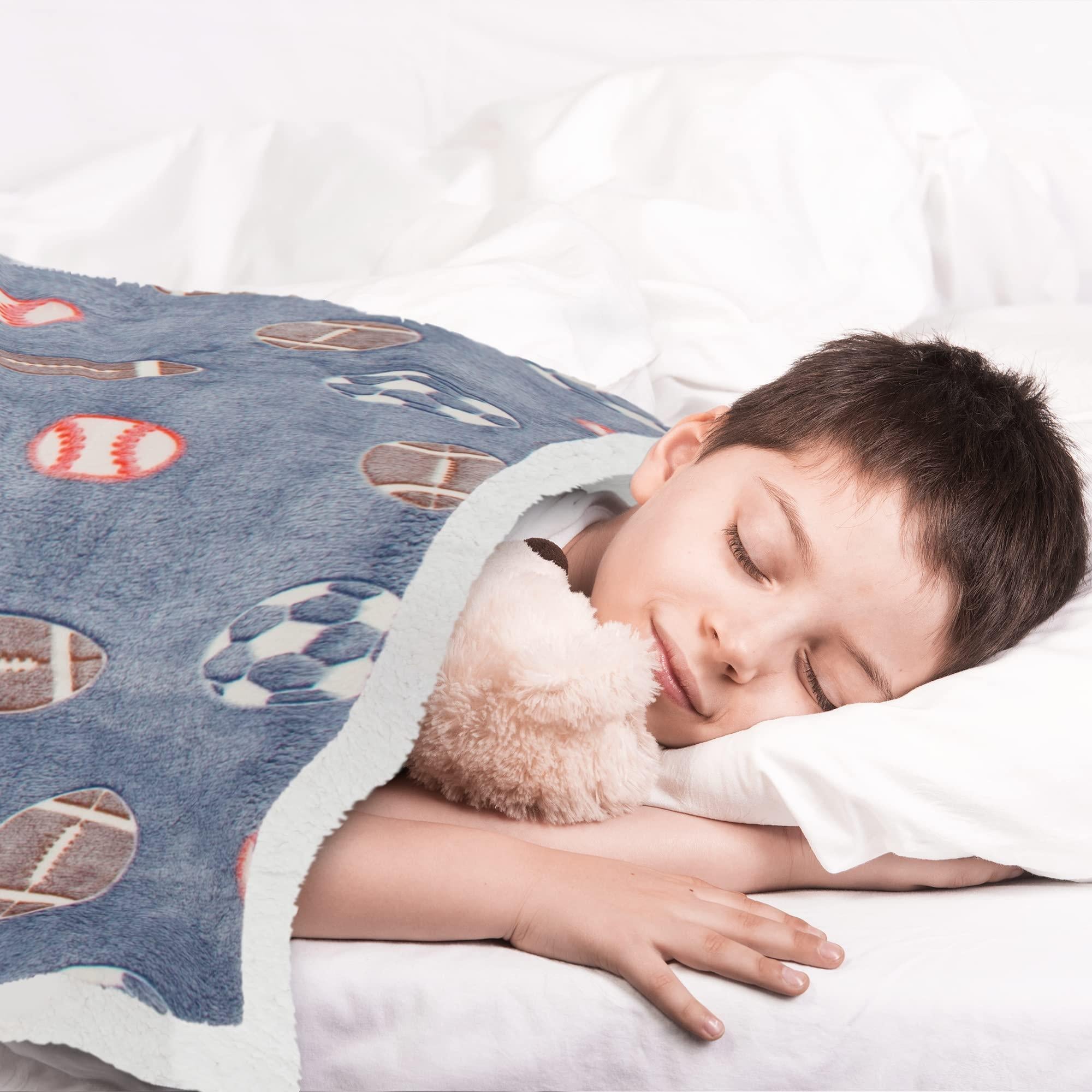 Glow in The Dark Blanket 6 Hours Glow 50 x 60 Inch Blue Flannel Fleece Blanket for Boys Two Sided Soccer Kids Blanket 6 Hours Glow in The Dark Blankets Glow in The Dark Blanket 6 Hours Glow 50 x 60 Inch Blue Flannel Fleece Blanket for Boys Two Sided Soccer Kids Blanket 6 Hours Glow in The Dark Blankets
