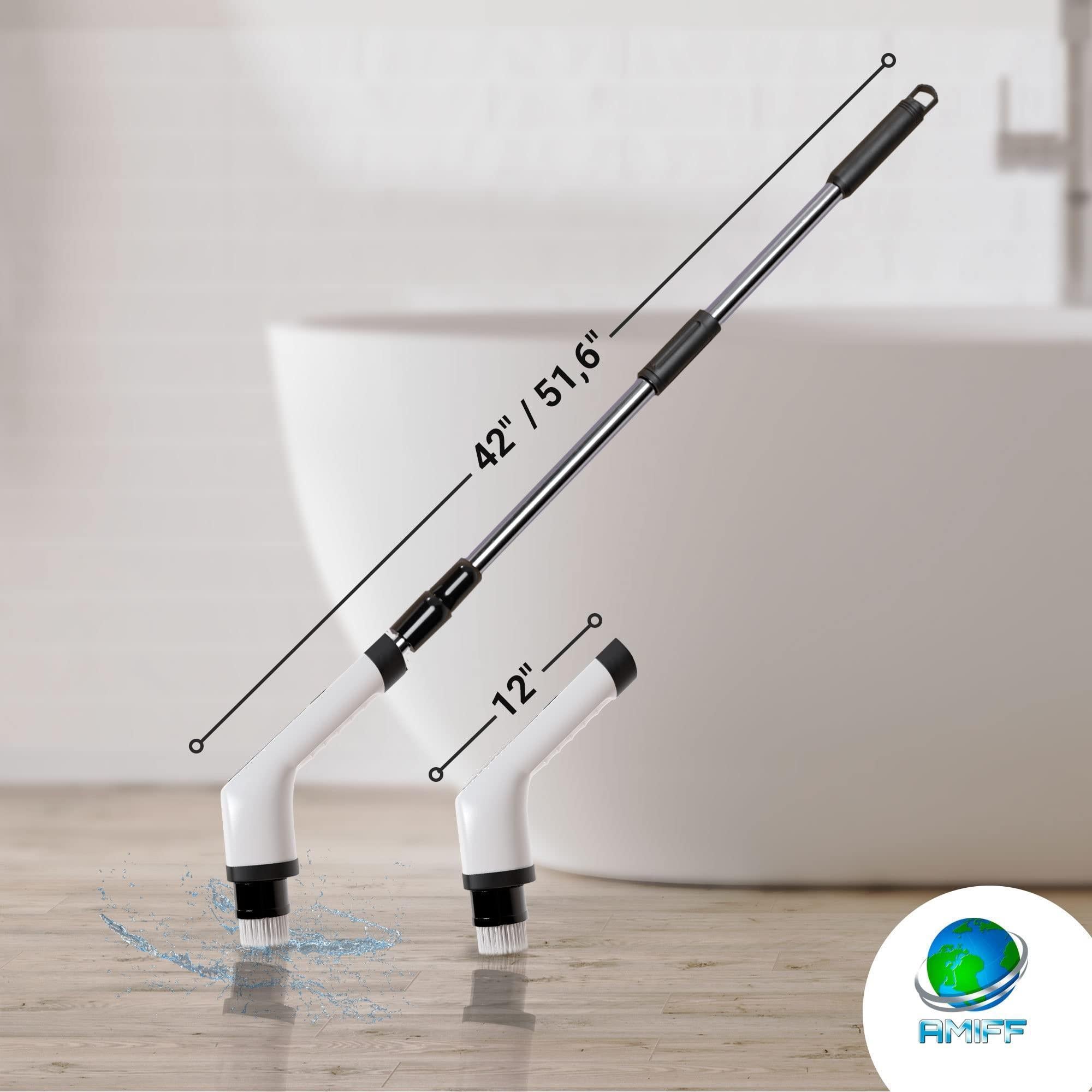 Portable Electric Spin Scrubber for Cleaning Bathroom Kitchen Car White 7 in 1 Portable Electric Spin Scrubber for Cleaning Bathroom Kitchen Car White 7 in 1