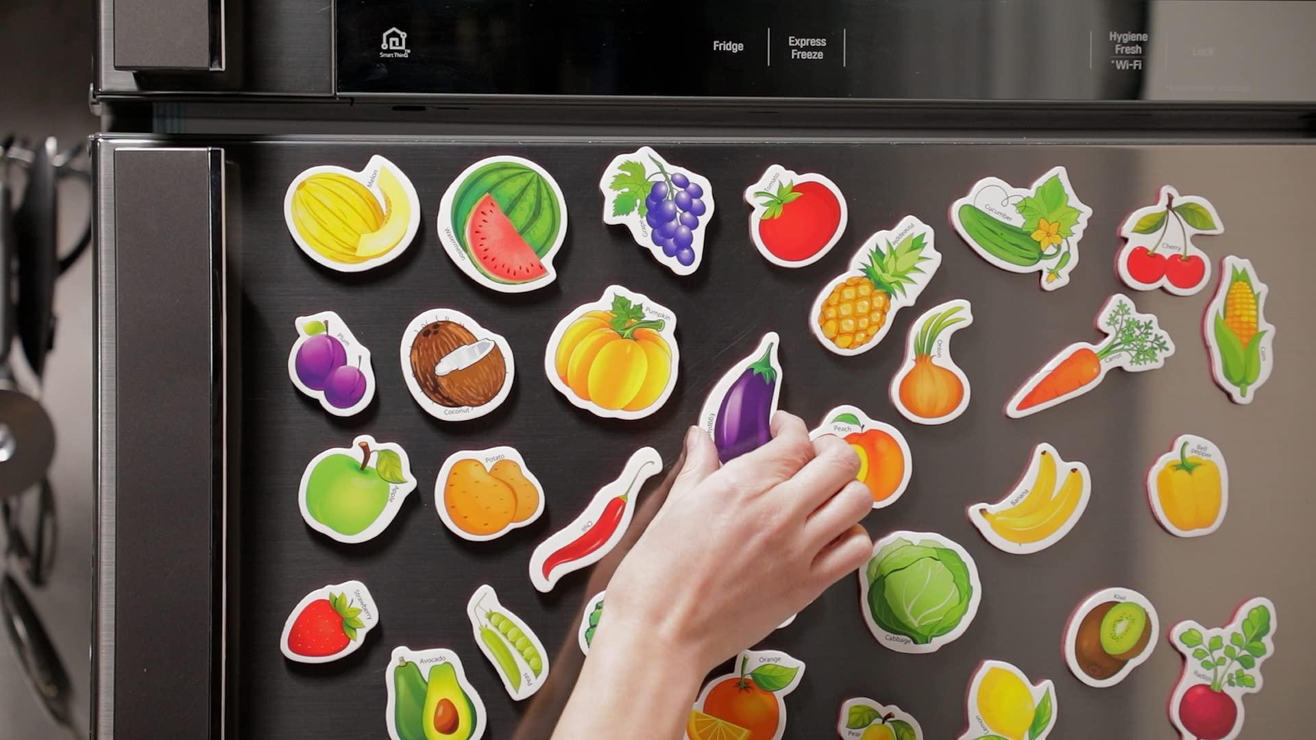 31 Foam Fridge Magnets for Toddlers 13 years Fruits and Veggies Magnets 31 Foam Fridge Magnets for Toddlers 13 years Fruits and Veggies Magnets