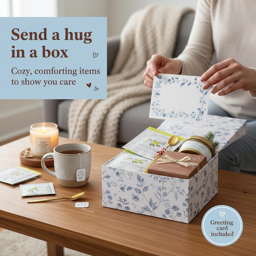 Unboxme Mini Healer Spa Gift Basket for Women Self Care Gift Box Wellness Care Package with Card Relaxation Gift for Birthday or Get Well Soon Unboxme Mini Healer Spa Gift Basket for Women Self Care Gift Box Wellness Care Package with Card Relaxation Gift for Birthday or Get Well Soon