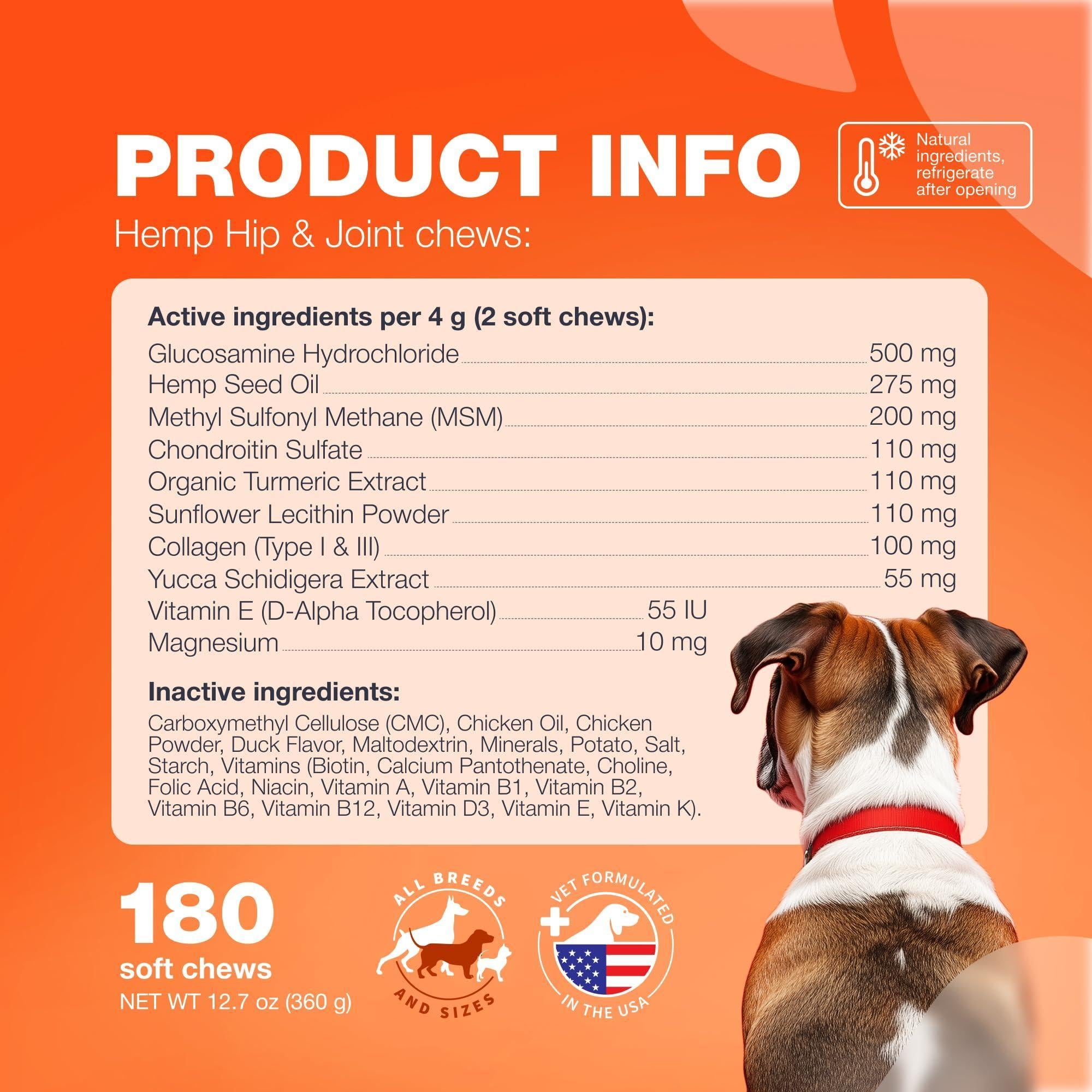 Glucosamine for Dogs Hip & Joint Supplement Chondroitin Glucosamine for Dogs Hip & Joint Supplement Chondroitin