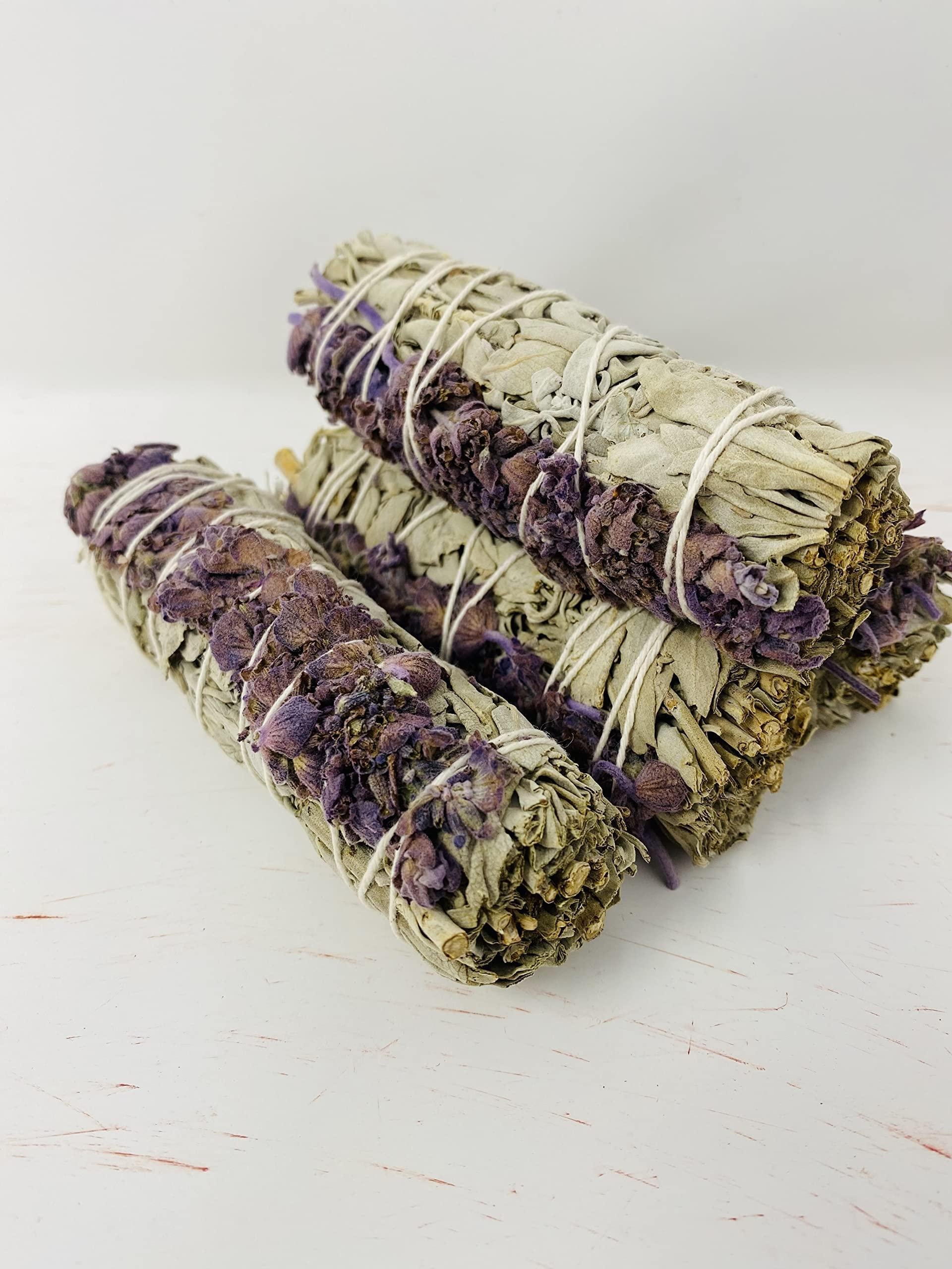 Bholi Sage Plus Sage Smudge Kit for Cleansing Negative Energy Lavender with White Sage Smudge Sticks Pack of 4 Bholi Sage Plus Sage Smudge Kit for Cleansing Negative Energy Lavender with White Sage Smudge Sticks Pack of 4