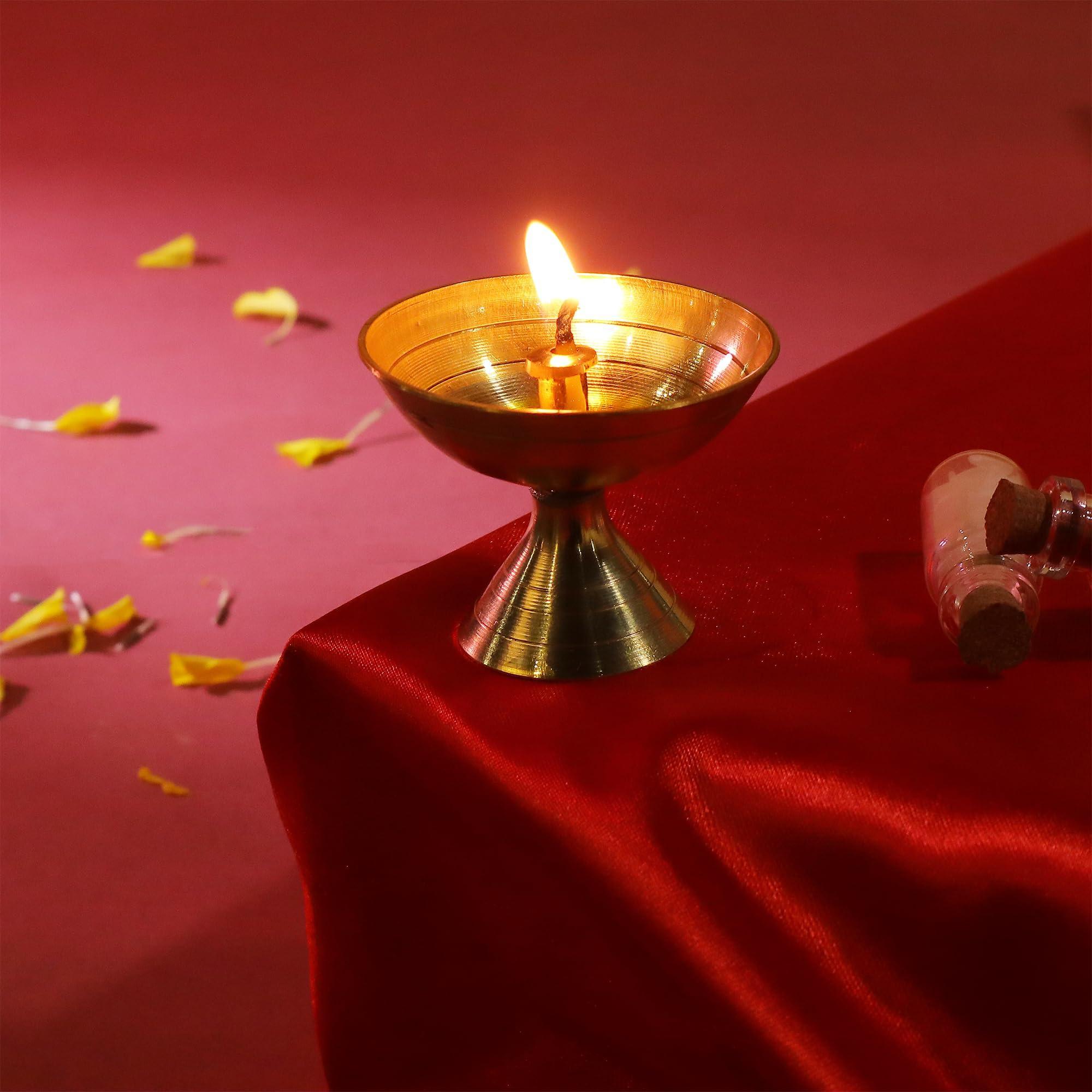 Handcrafted Paro Pyali 2.2 Inch Brass Diya for Pooja Premium Brass Gold Finish Oil Diya Lamp for Home Temple & Festivals Rust Resistant Diwali Puja Decorations for Home Handcrafted Paro Pyali 2.2 Inch Brass Diya for Pooja Premium Brass Gold Finish Oil Diya Lamp for Home Temple & Festivals Rust Resistant Diwali Puja Decorations for Home