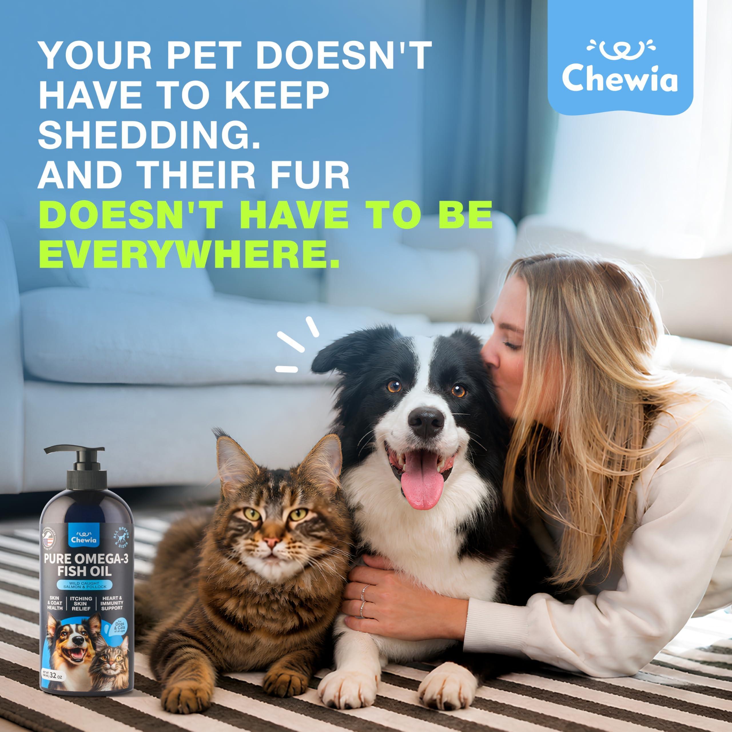 Fish Oil for Dogs and Cats Skin and Coat Support Supplement for Pets Omega 3 6 9 Fatty Acids Itchy Skin, Shedding, Immunity, Joint EPA DHA Wild Caught Salmon and Pollock Food Topper Fish Oil for Dogs and Cats Skin and Coat Support Supplement for Pets Omega 3 6 9 Fatty Acids Itchy Skin, Shedding, Immunity, Joint EPA DHA Wild Caught Salmon and Pollock Food Topper