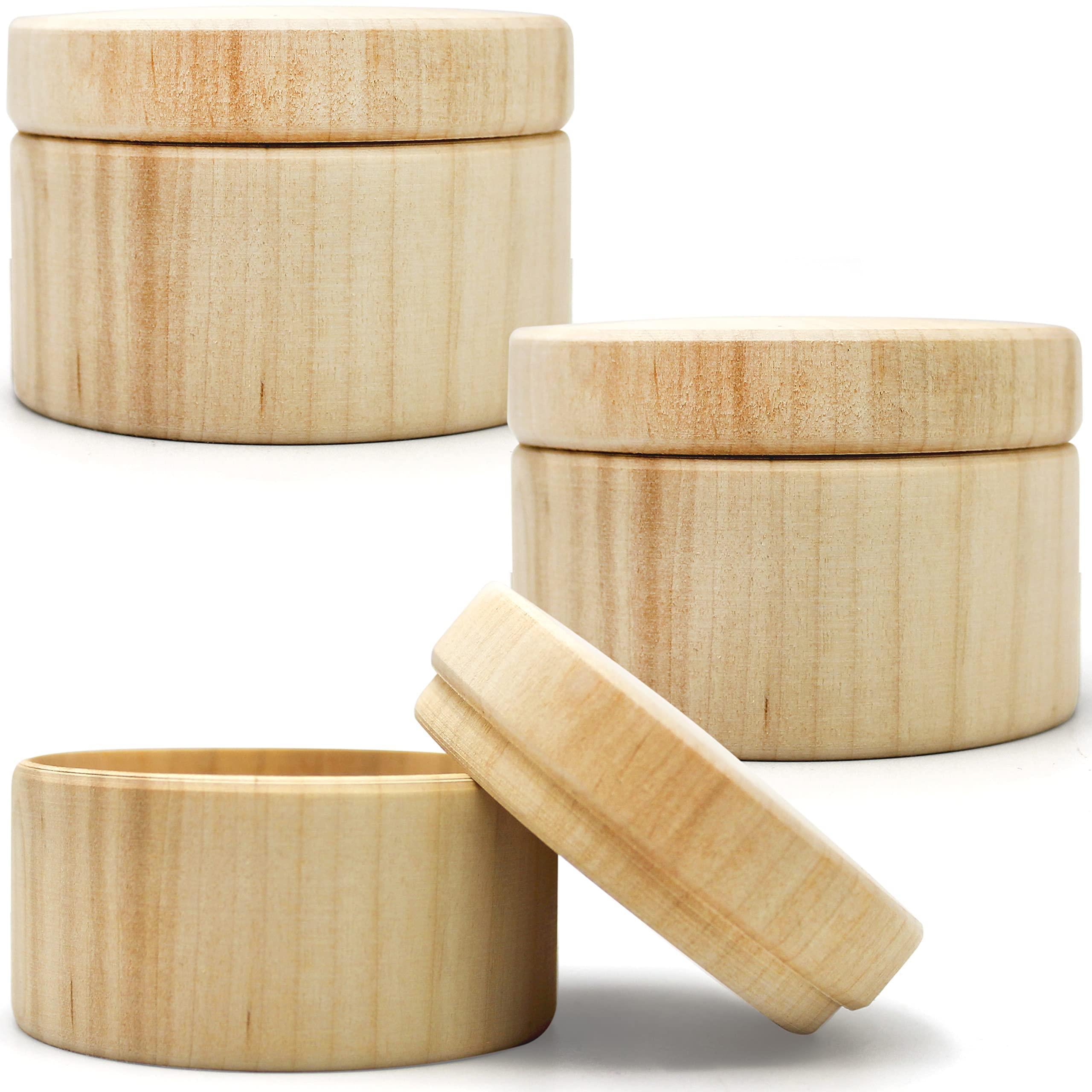 3pcs 2.75 x1.95 inch Small Unpainted Wooden Round Boxes with Lid Mini Wood Box for Crafts Wooden Unfinished DIY Set Storage Trinket Boxes Container Blank Wood Crafts to Paint 3pcs 2.75 x1.95 inch Small Unpainted Wooden Round Boxes with Lid Mini Wood Box for Crafts Wooden Unfinished DIY Set Storage Trinket Boxes Container Blank Wood Crafts to Paint
