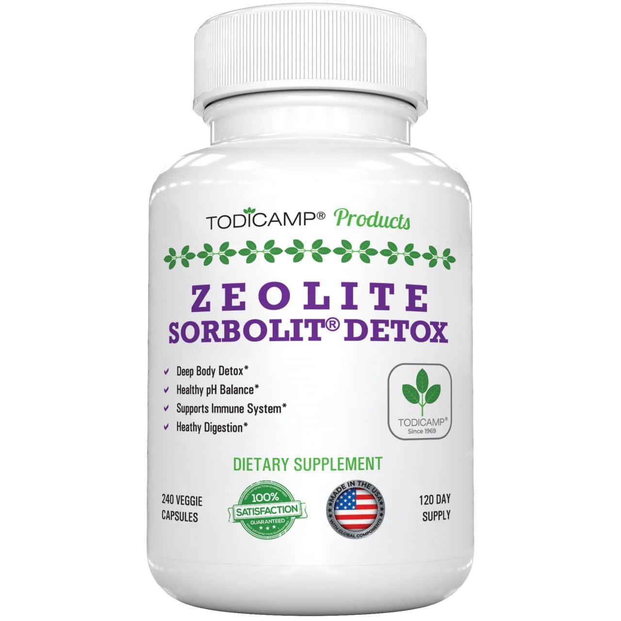 Zeolite Detox 240 Capsules Zeolite Capsules Sorbolit Ultra FINE 1 2 µm Zeolite Clinoptilolite Powder 95% 3X Activated Zeolite Supplement 4 Months Supply Zeolite Detox 240 Capsules Zeolite Capsules Sorbolit Ultra FINE 1 2 µm Zeolite Clinoptilolite Powder 95% 3X Activated Zeolite Supplement 4 Months Supply