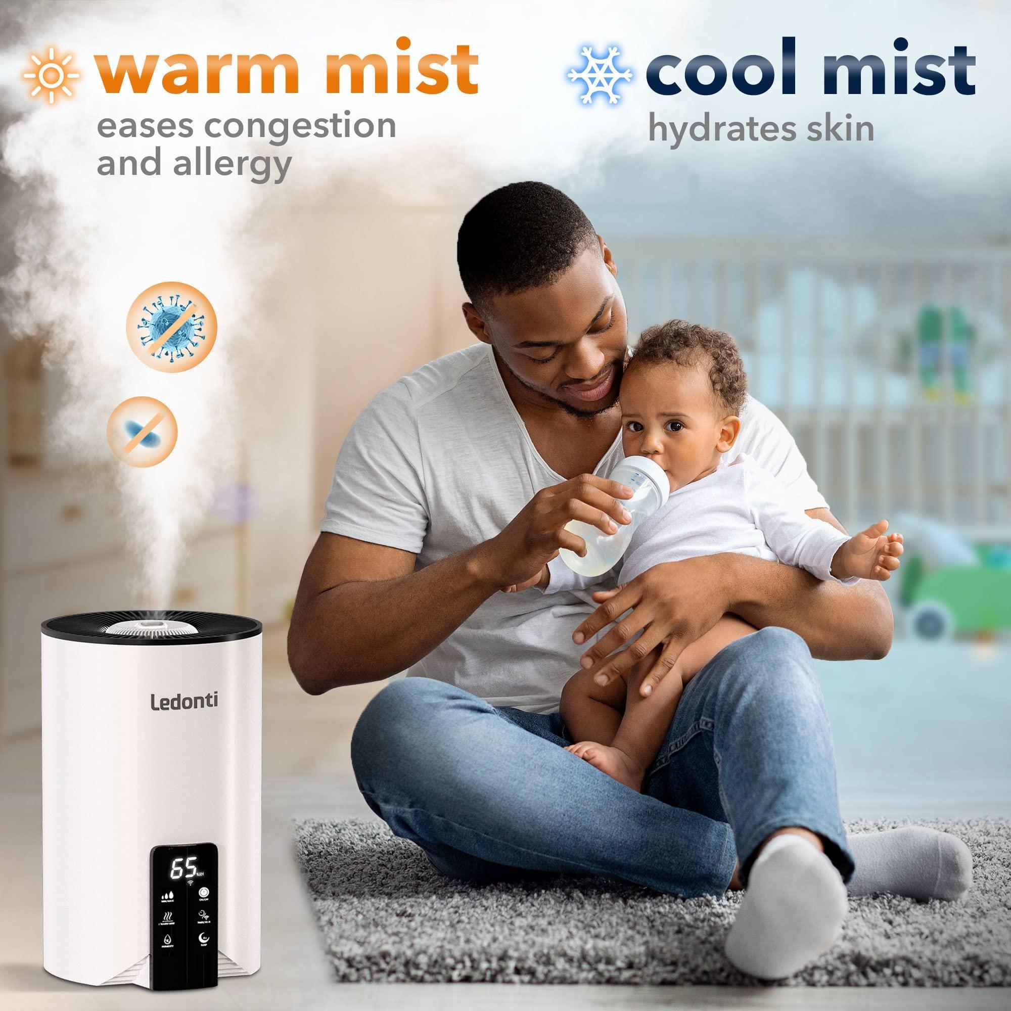 WiFi Control Humidifiers for Bedroom Dual Mist (Cool & Warm) ! Humidifier 4L WiFi Control Humidifiers for Bedroom Dual Mist (Cool & Warm) ! Humidifier 4L