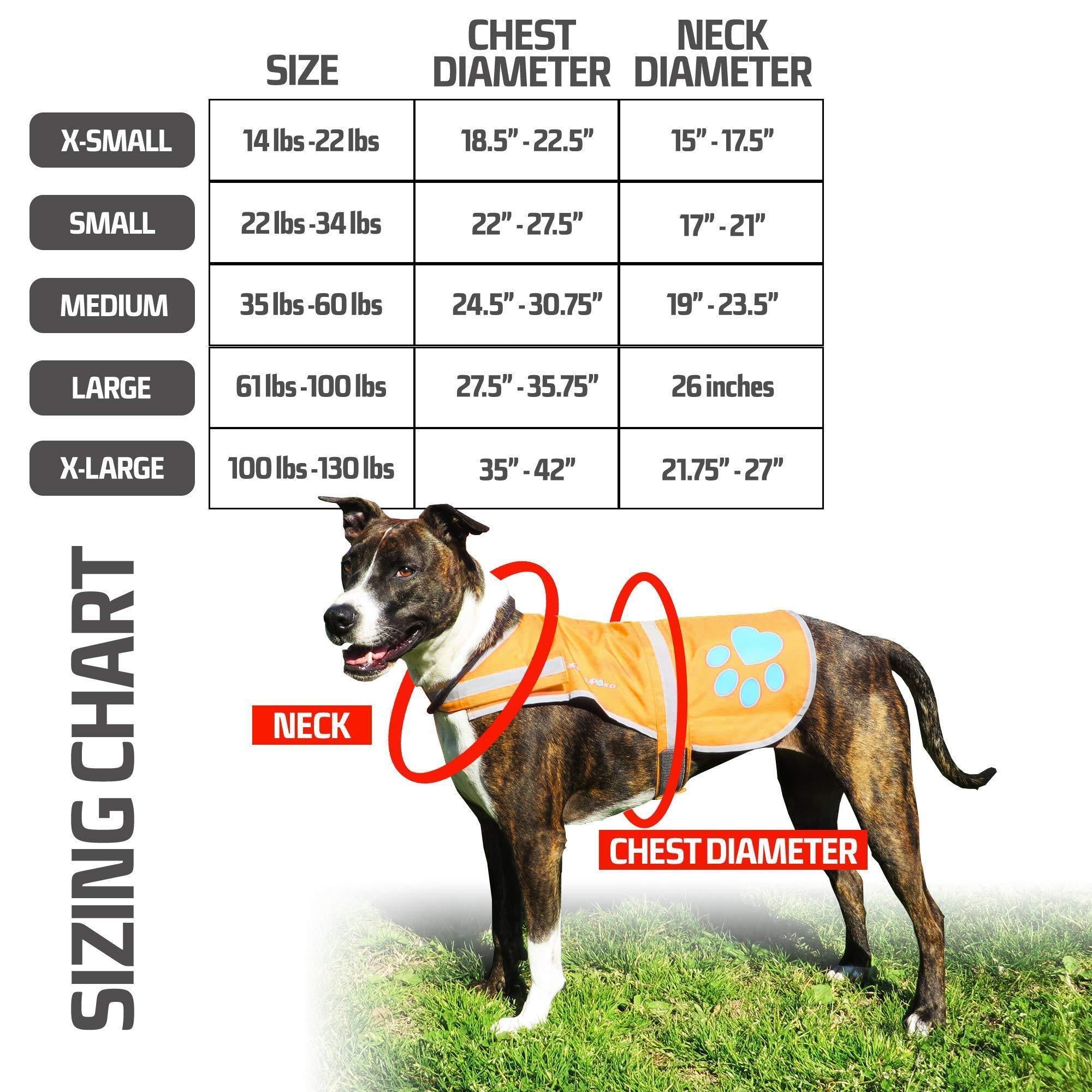 Waterproof Softshell Dog Vest Hi-Vis 36.75 in Chest x 23 in Neck Orange Waterproof Softshell Dog Vest Hi-Vis 36.75 in Chest x 23 in Neck Orange