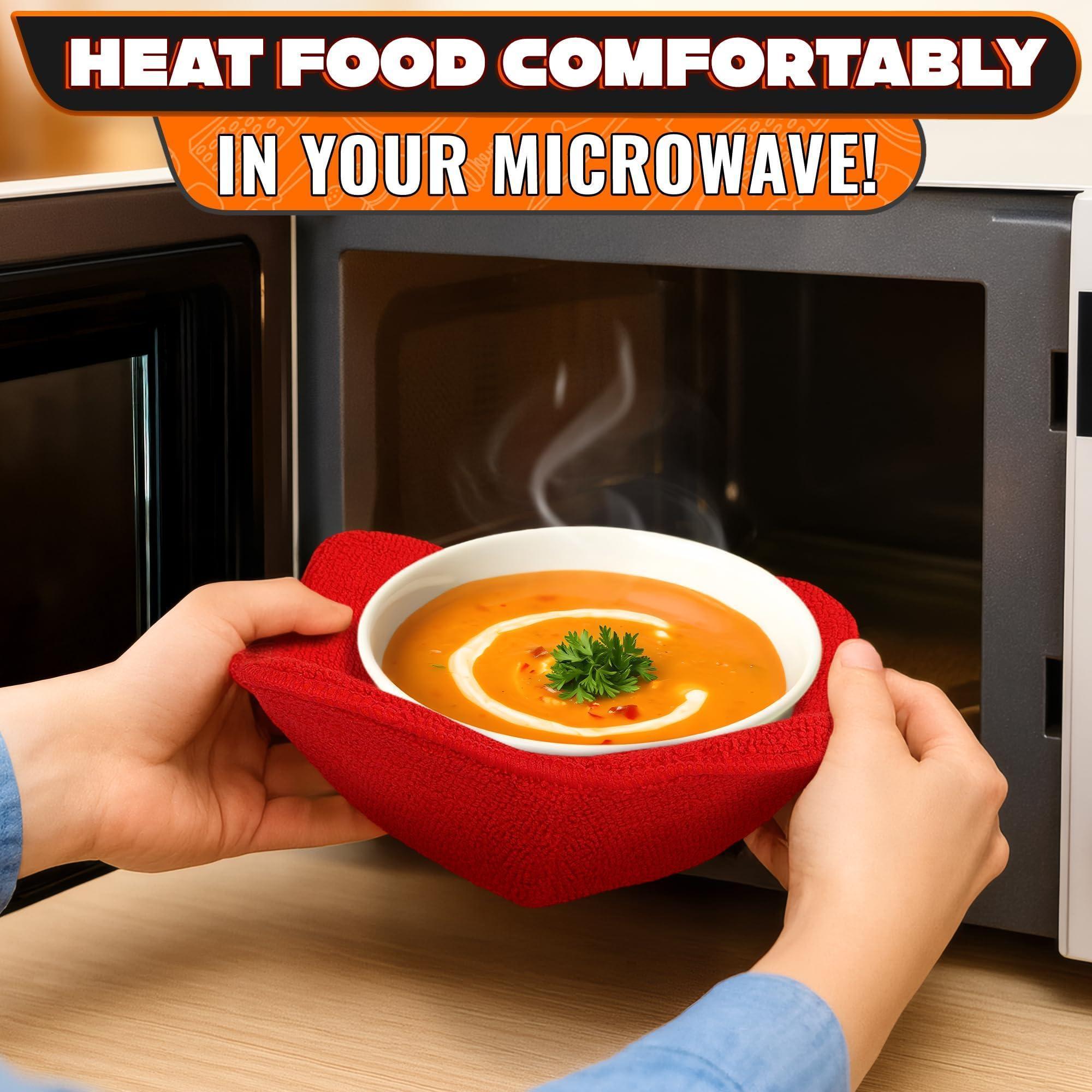 6 Pcs Soup Bowl Holders for Hot Food Heat Resistant Fabric Soup Cozy Bowl Warmer Holder for Kitchen Fits Standard Dishes up to 6.5 & Plates 7.1 – Washable & Reusable Safe Handling & Trivet Use 6 Pcs Soup Bowl Holders for Hot Food Heat Resistant Fabric Soup Cozy Bowl Warmer Holder for Kitchen Fits Standard Dishes up to 6.5 & Plates 7.1 – Washable & Reusable Safe Handling & Trivet Use