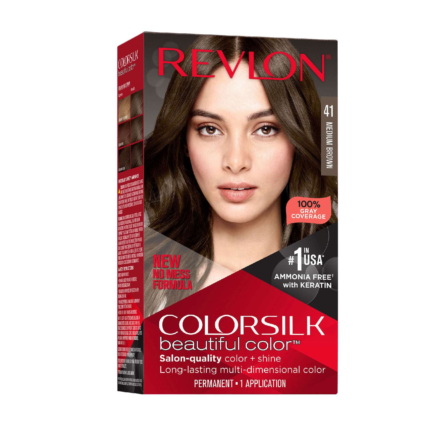 Revlon Colorsilk Hair Color 041 Medium Brown Revlon Colorsilk Hair Color 041 Medium Brown