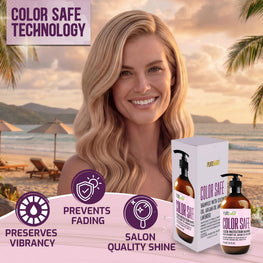 Color Safe Shampoo   Sulfate Free for Color Treated Hair   Moisturizing and Nourishing Care   Paraben Free Color Protecting Formula   Professional Salon Grade Quality for Men and Women   16 Fl Oz